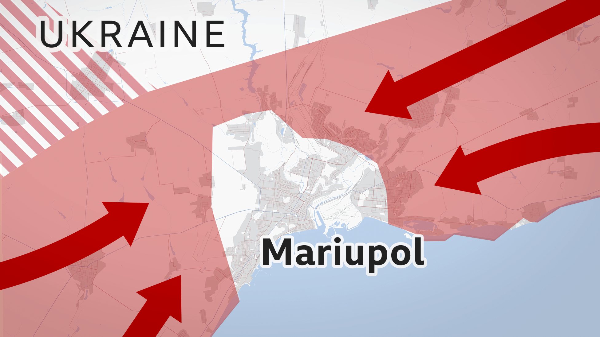 Map showing Mariupol