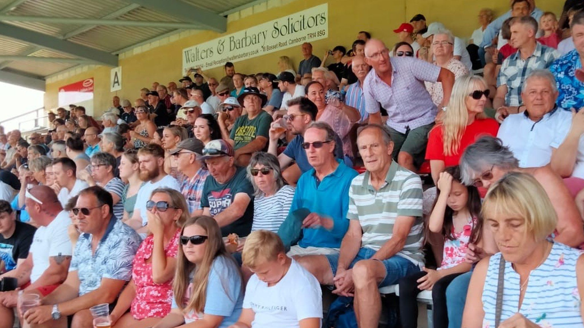 The crowd at Camborne v Redruth