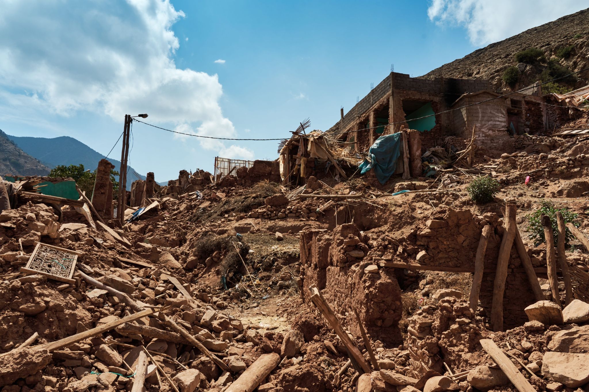 The carnage after the earthquake