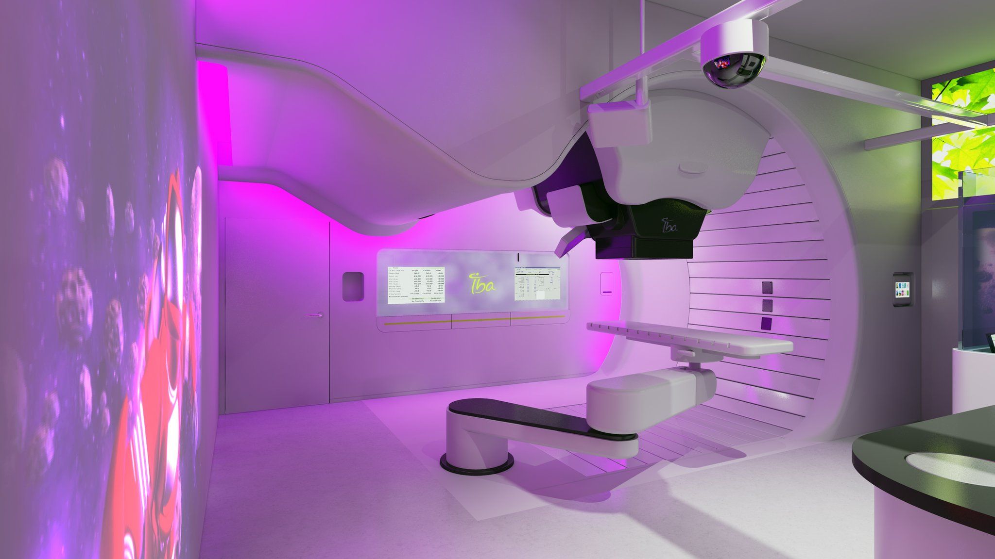 How the proton beam therapy room will look