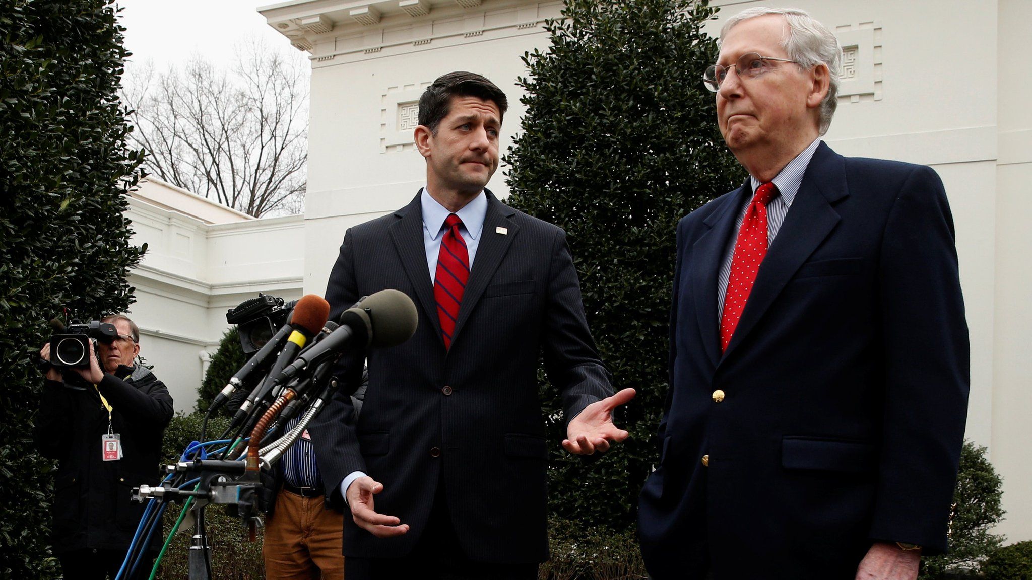 House Leader Paul Ryan and Senate majority leader Mitch McConnell