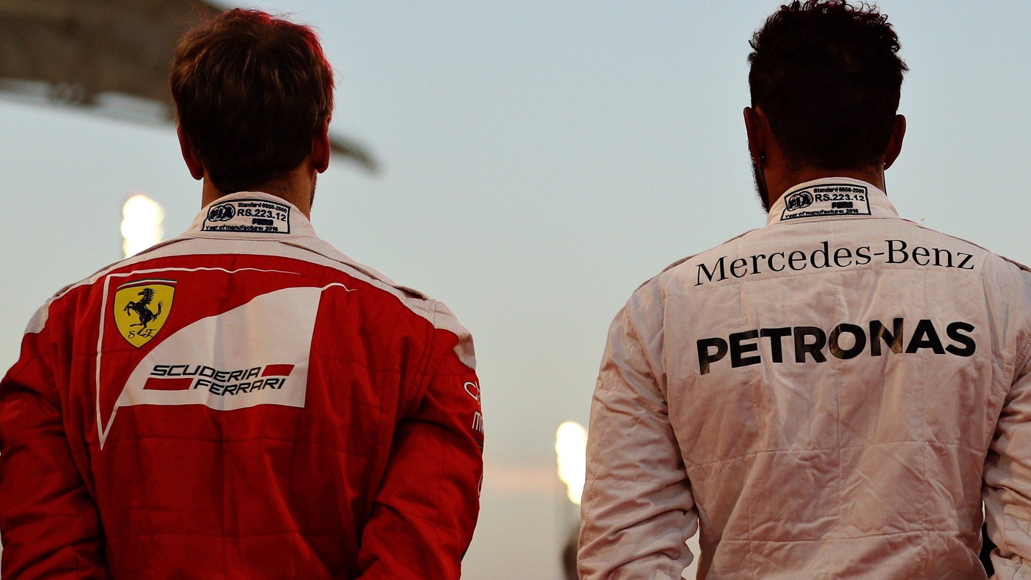 Sebastian Vettel and Lewis Hamilton