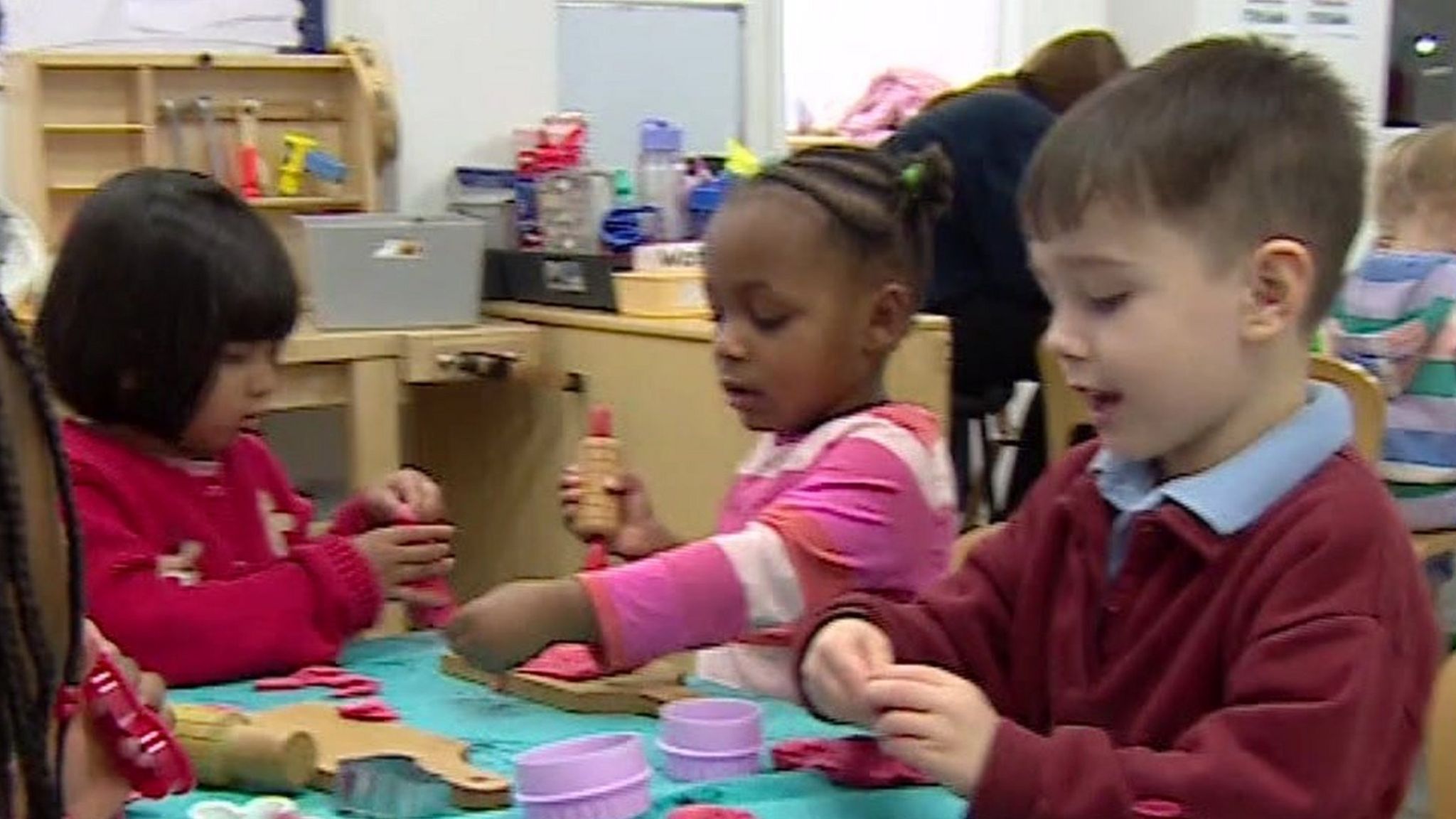 Children at a nursery