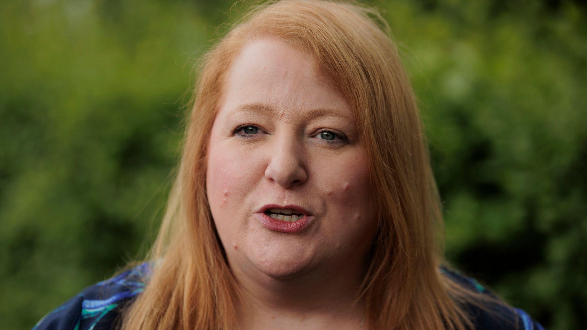 Alliance leader Naomi Long during canvassing in East Belfast