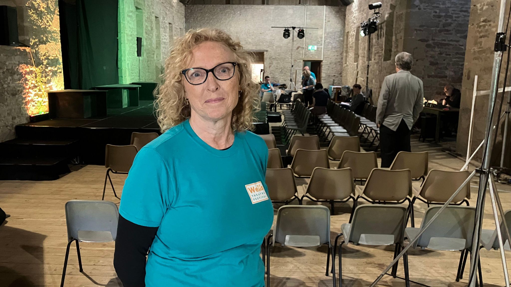 Director Ros Johnson in the Bishop's Barn