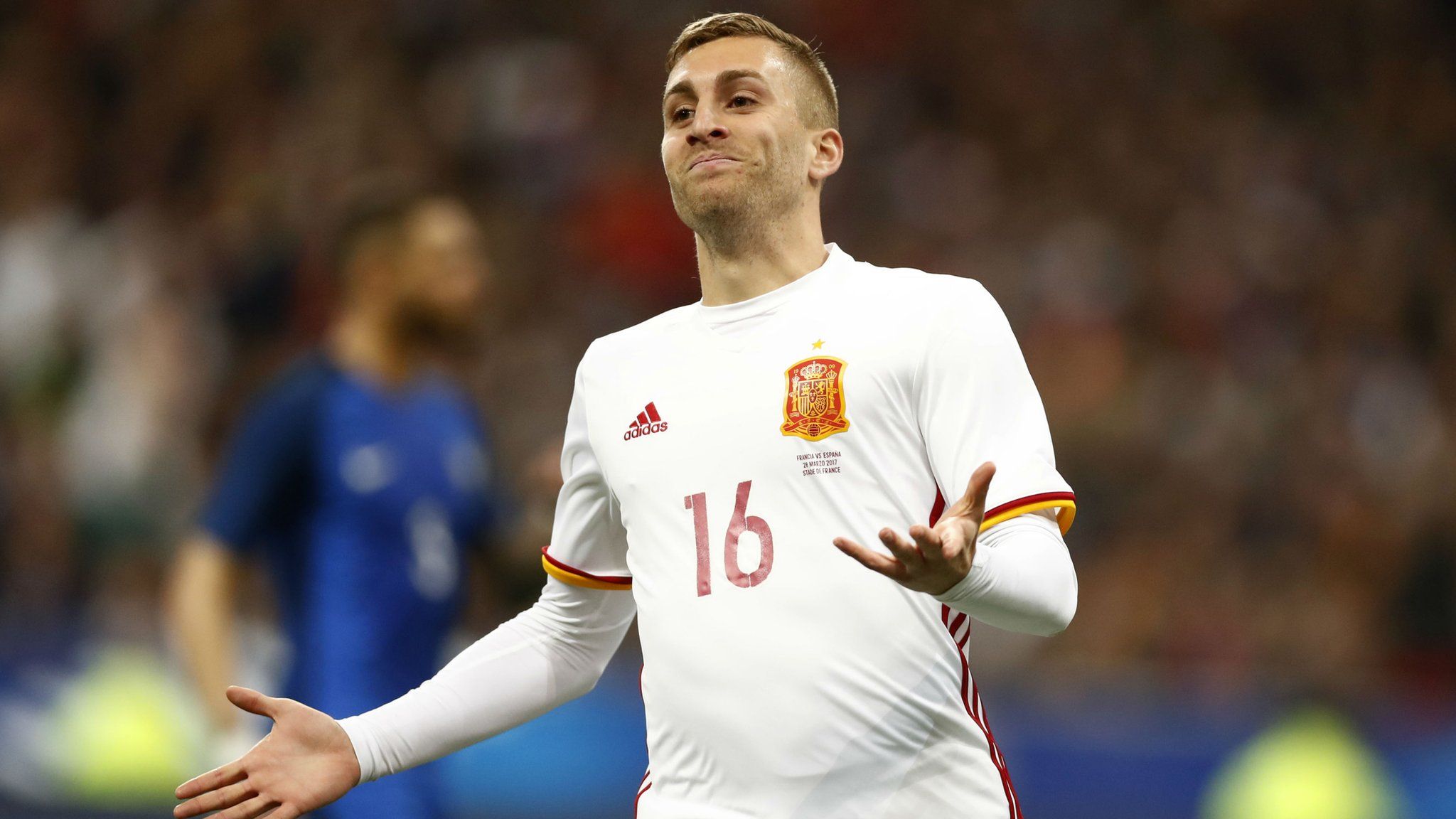 Gerard Deulofeu celebrates Spain's second