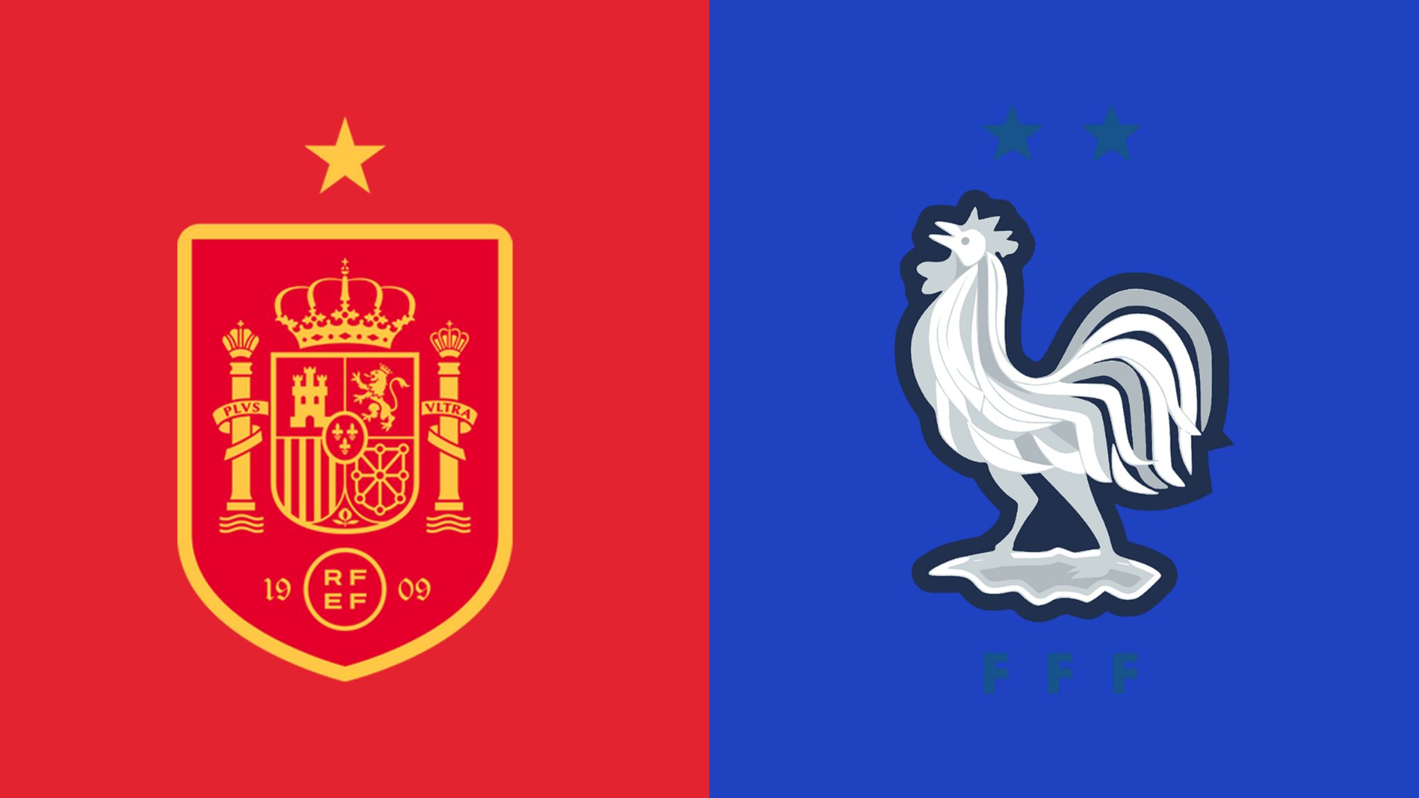 Spain v France graphic