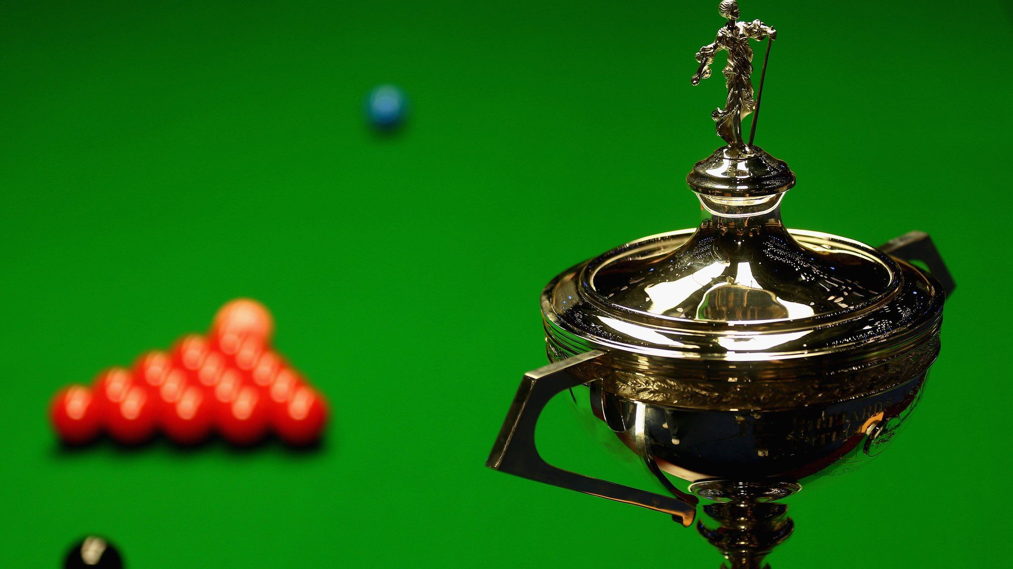 The Snooker World Championship trophy