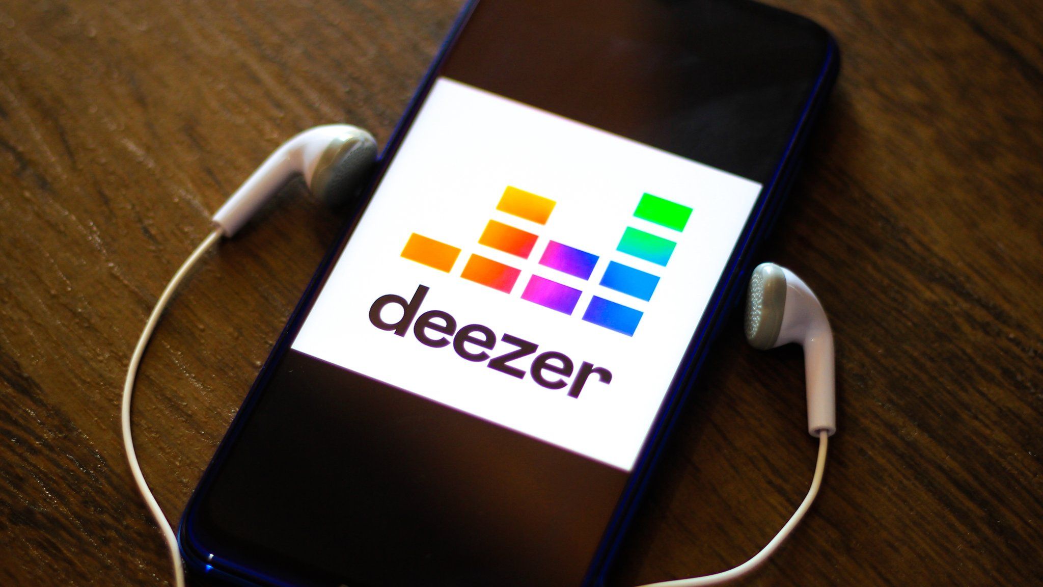 Deezer app on a smartphone