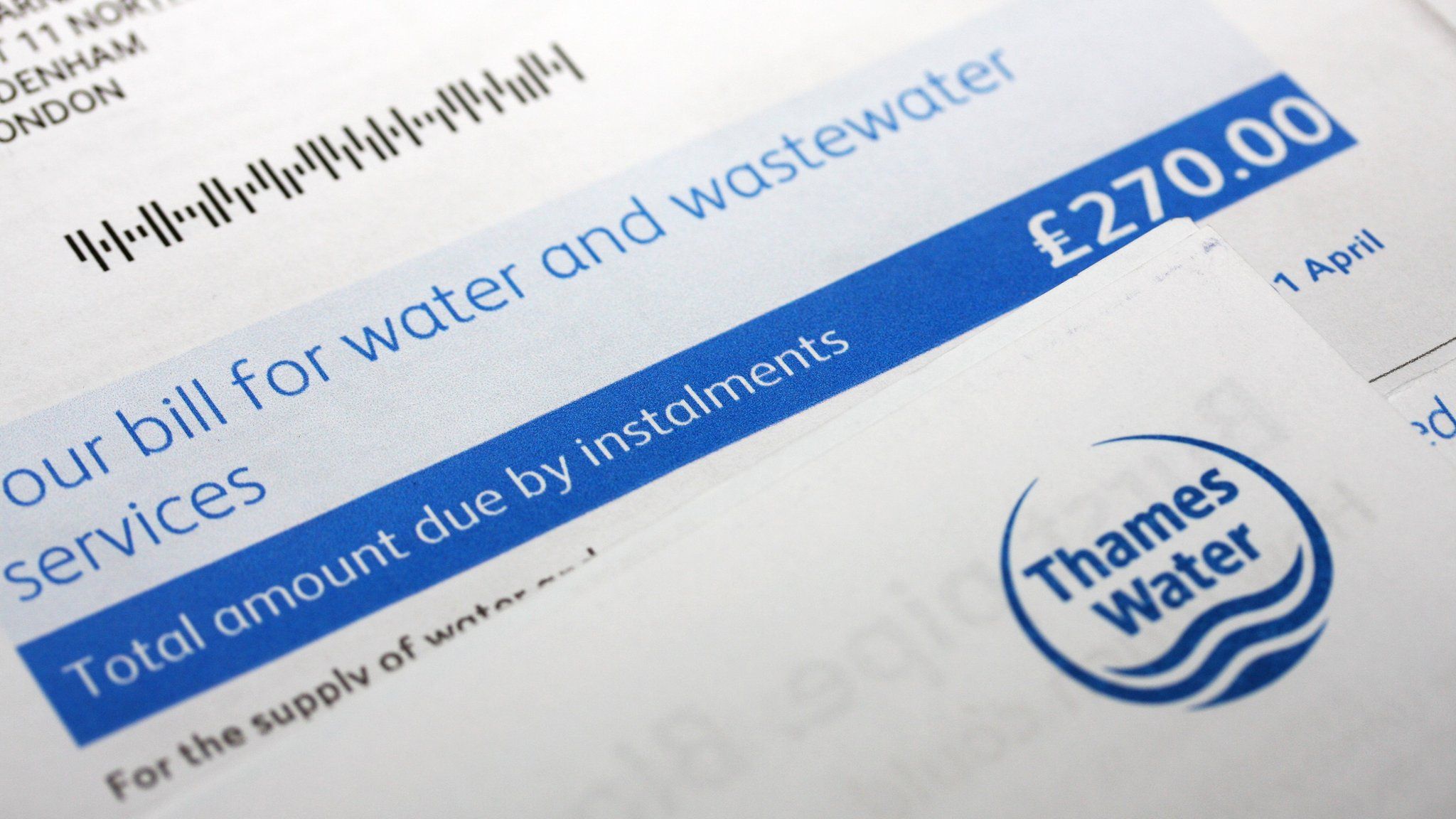 A Thames Water bill