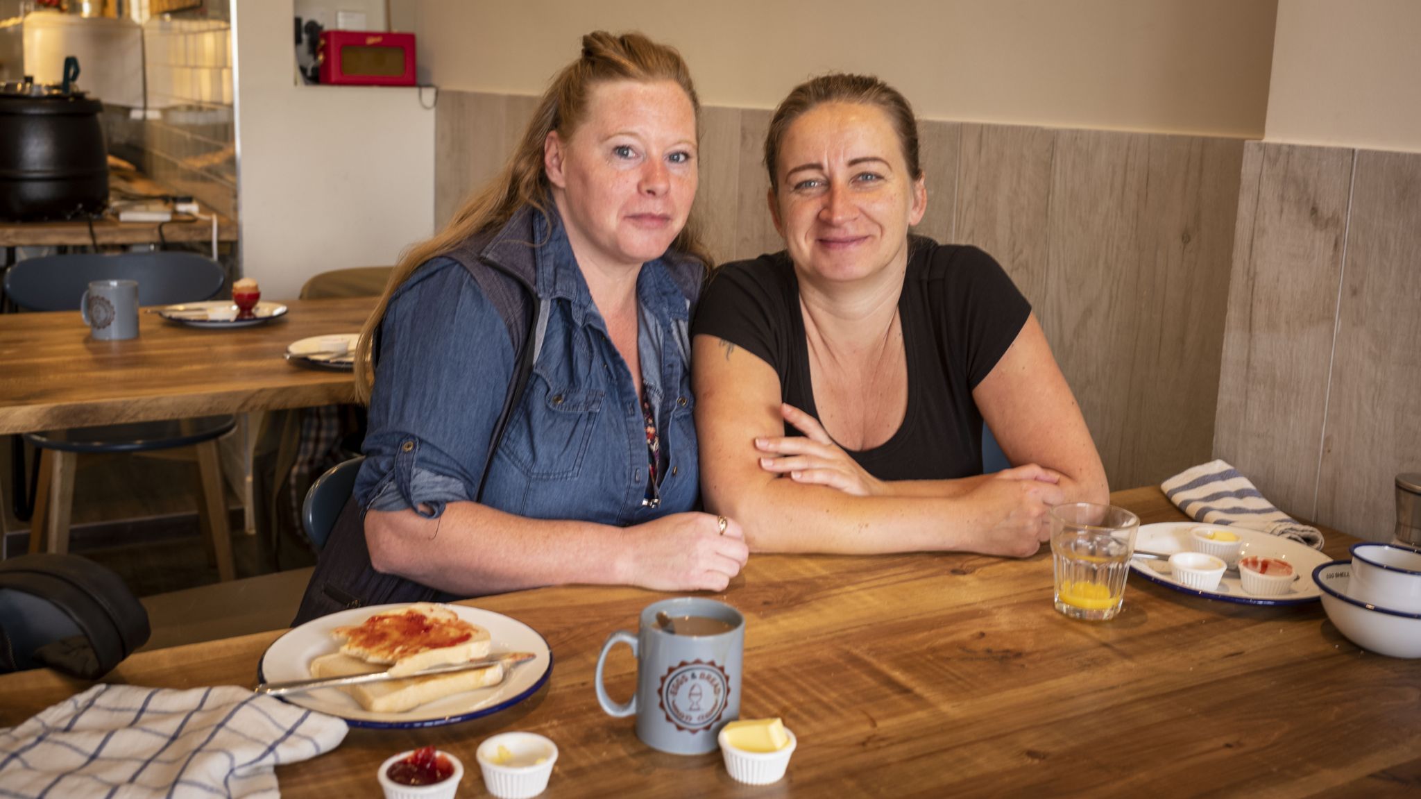 Julie and Kate are regulars at Egg & Bread