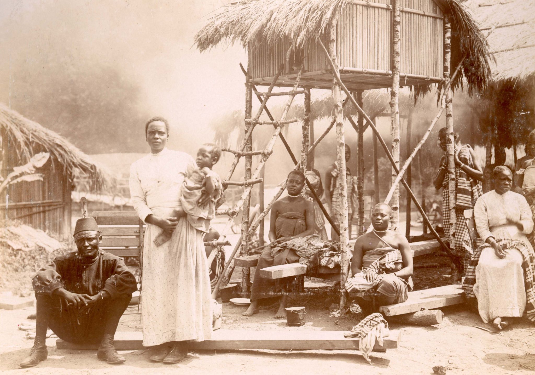 Congolese people were forced to be human exhibits in a "zoo" in Belgium in 1897