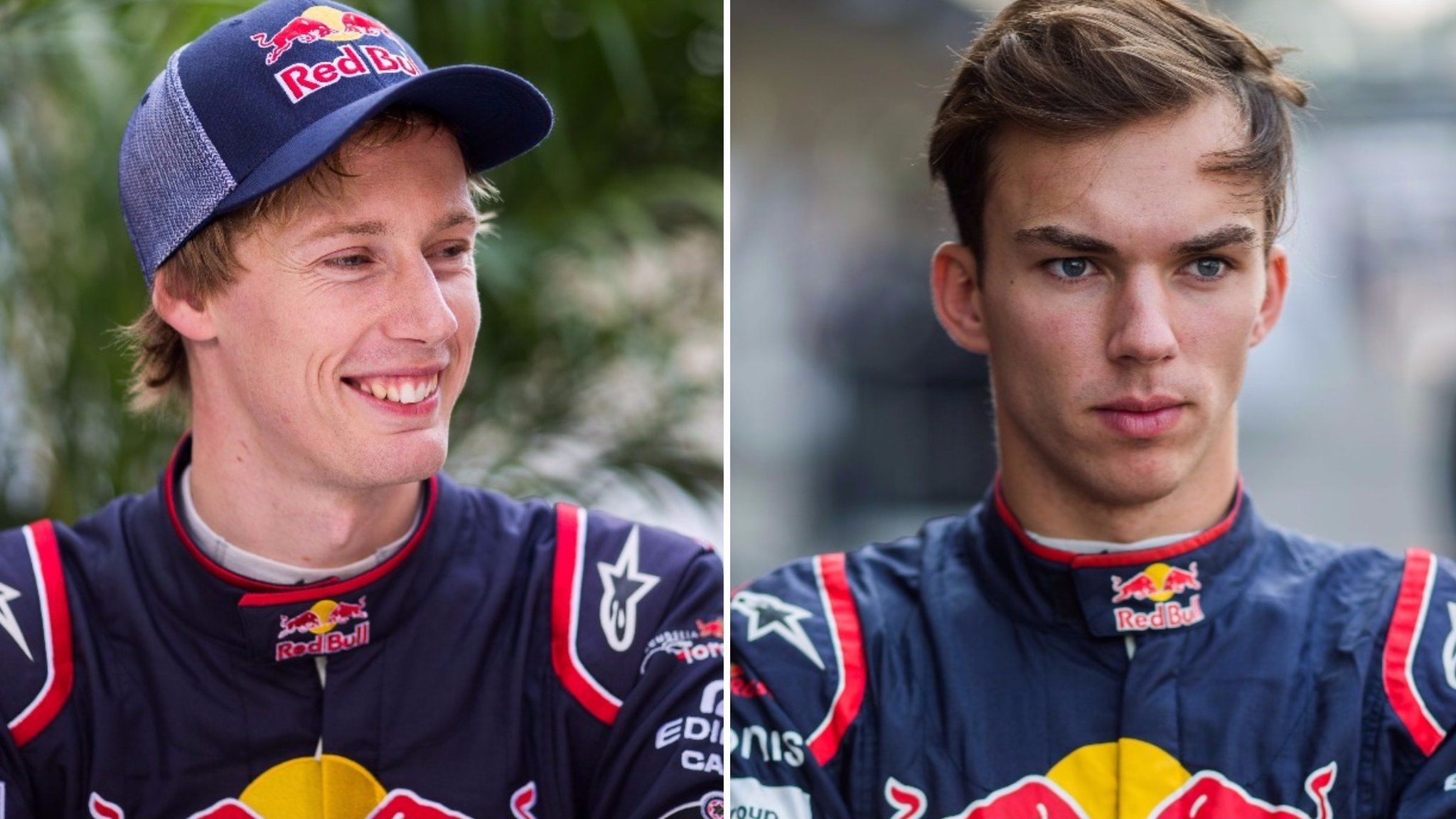 Toro Rosso's Brendon Hartley and Pierre Gasly