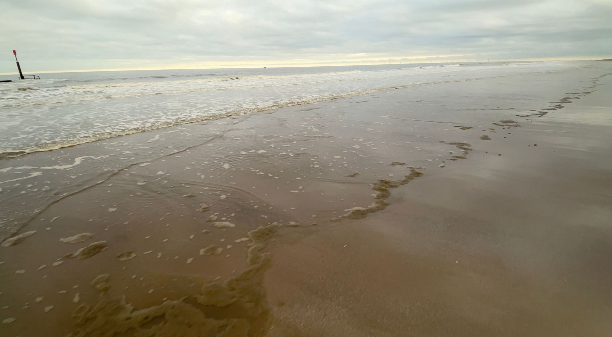 The beach at Anderby Creek in Lincolnshire