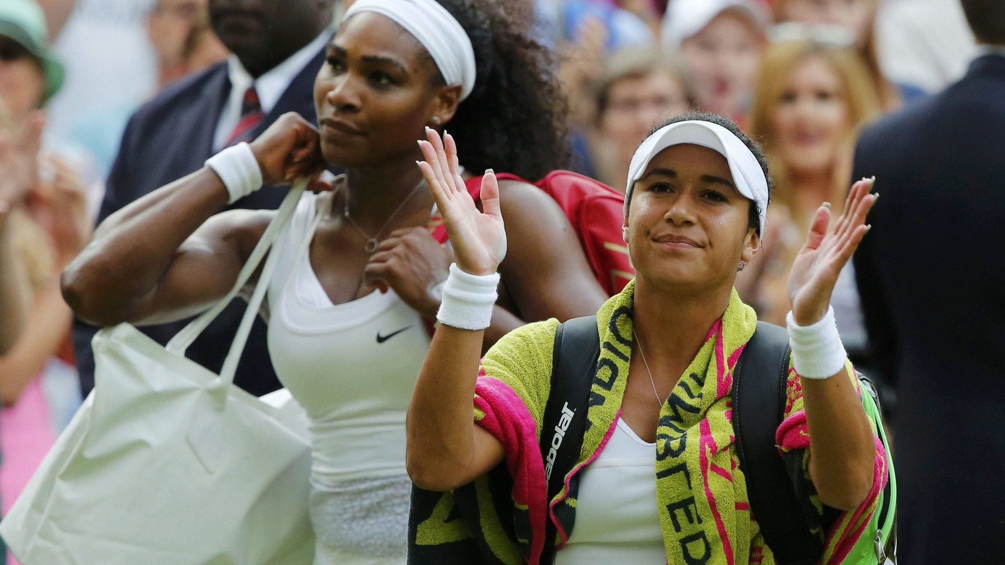Serena Williams and Heather Watson