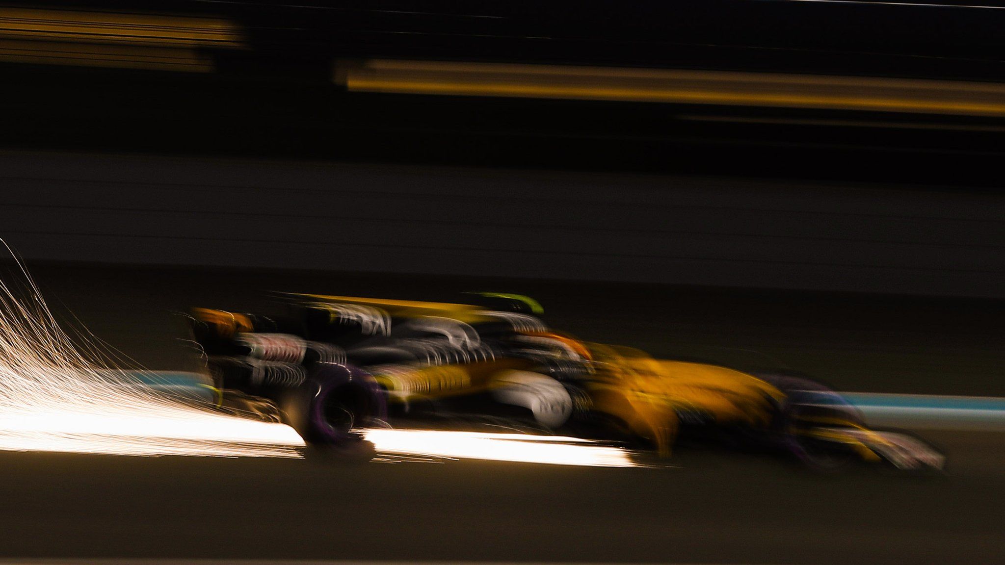 Carlos Sainz in action at the Abu Dhabi Grand Prix