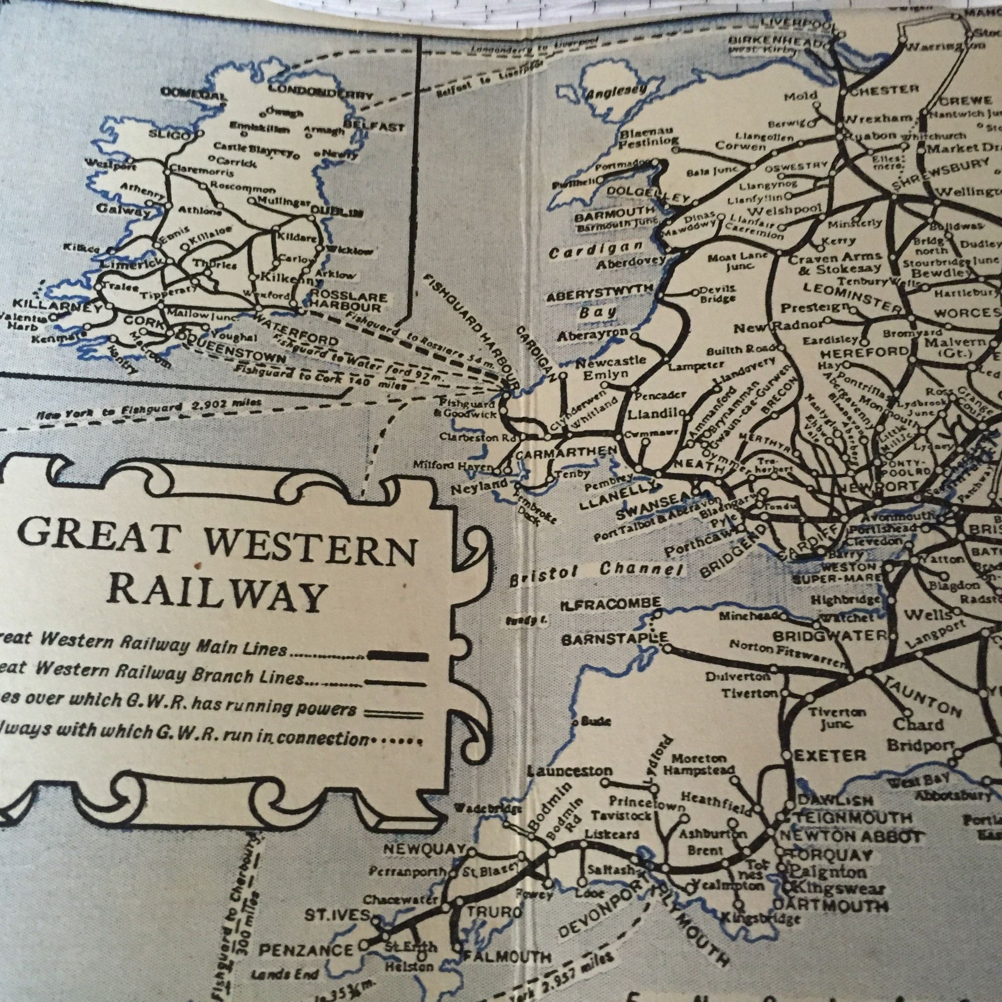 Map of railway lines