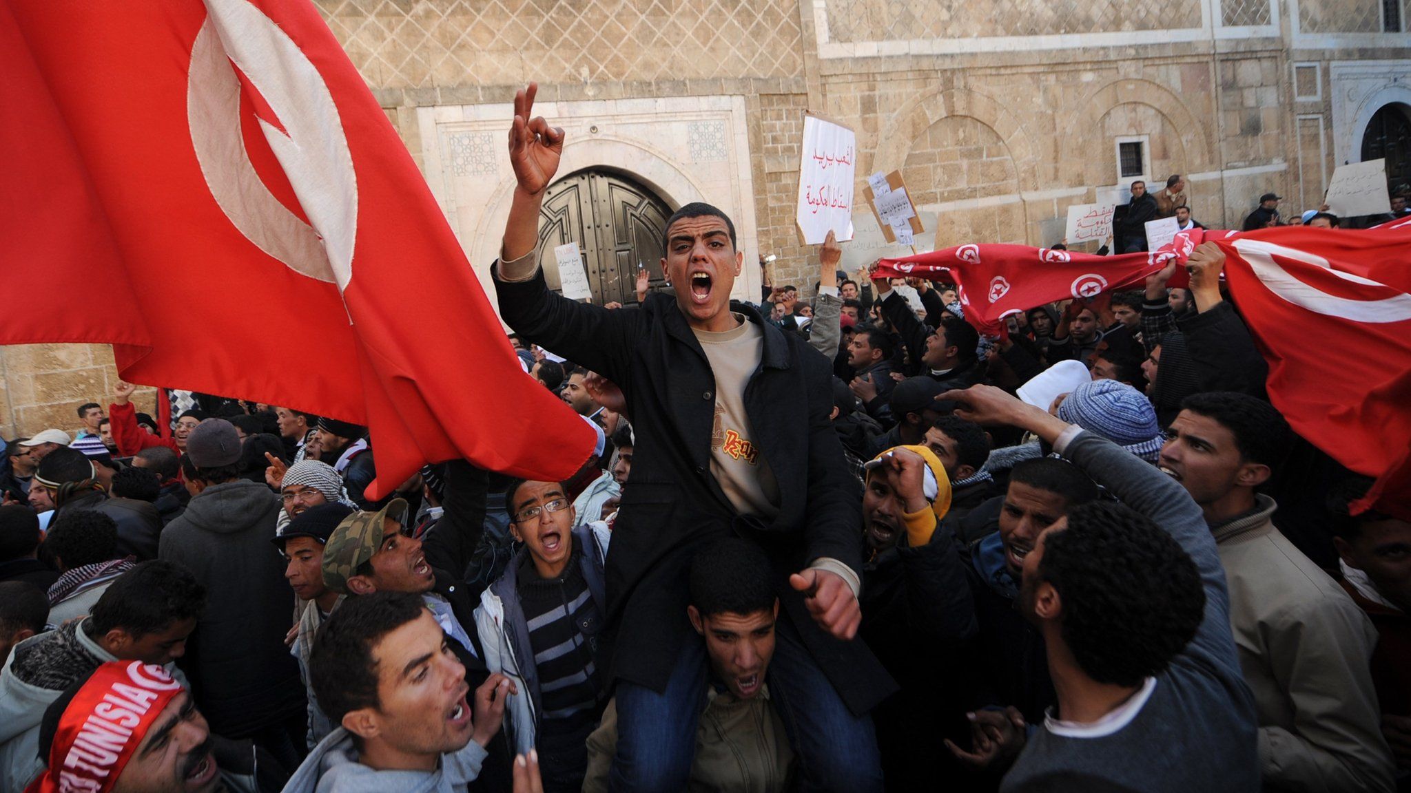 Protests in Tunisia in 2011