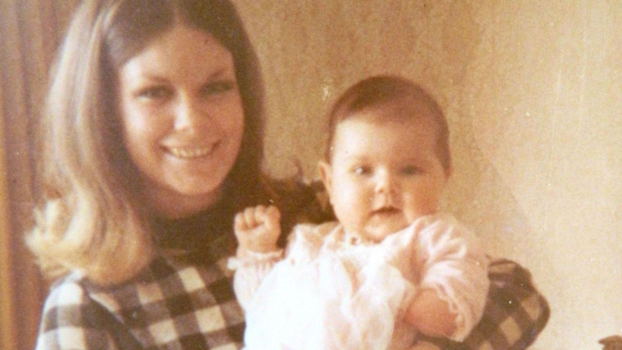 Marie Lyon with her daughter Sarah pictured in the 1970s