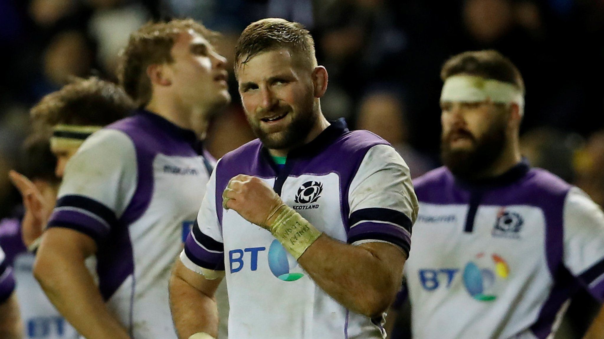 John Barclay has a wry smile at full-time