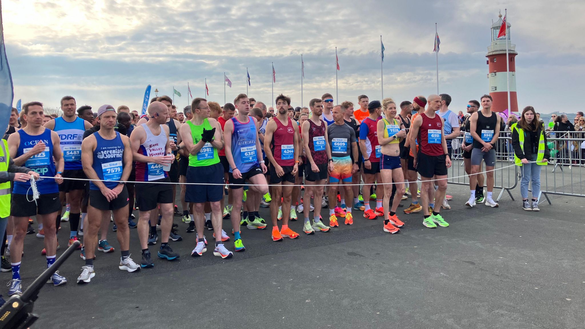 Runners at Plymouth half event