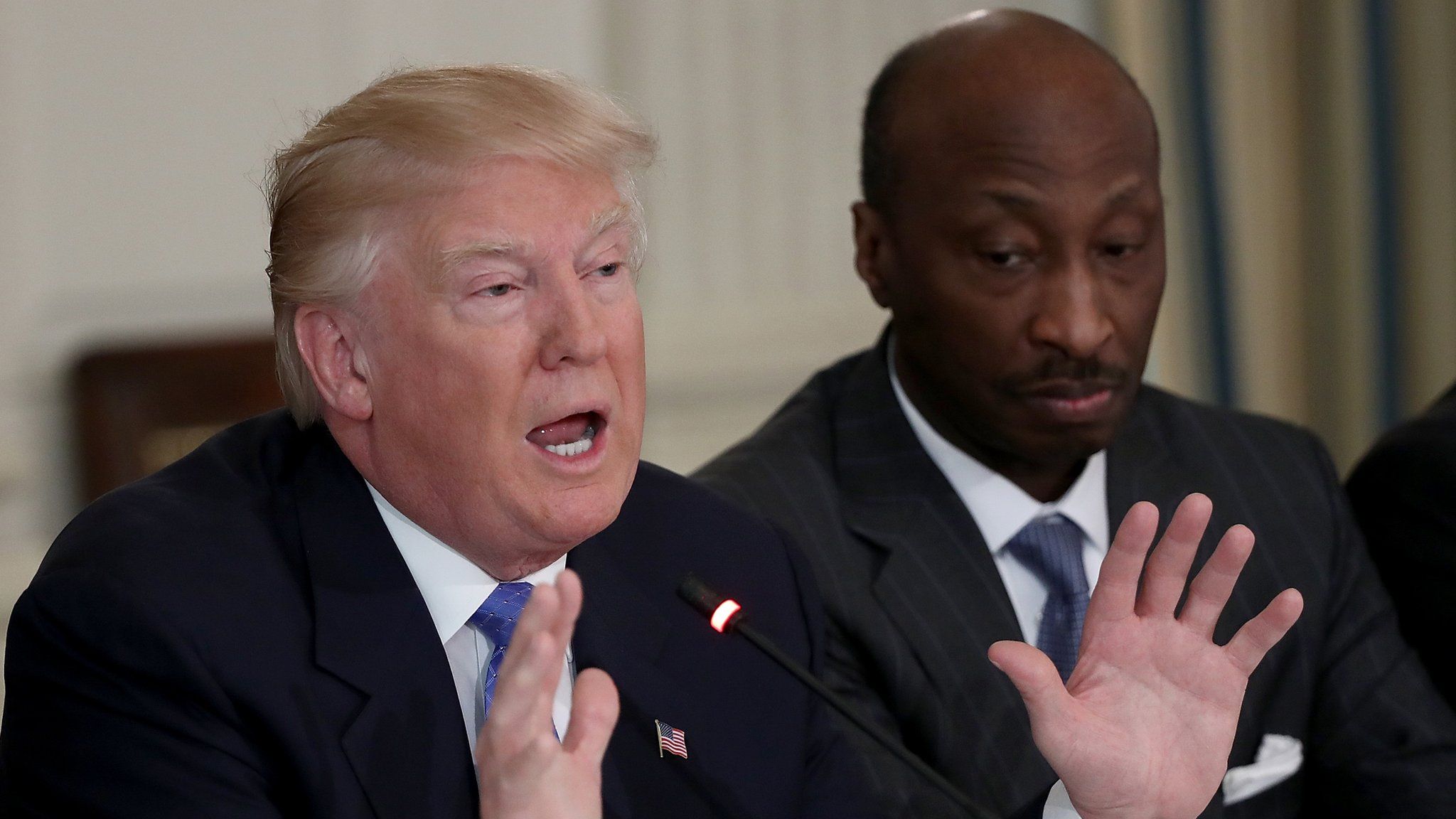President Donald Trump and Kenneth Frazier