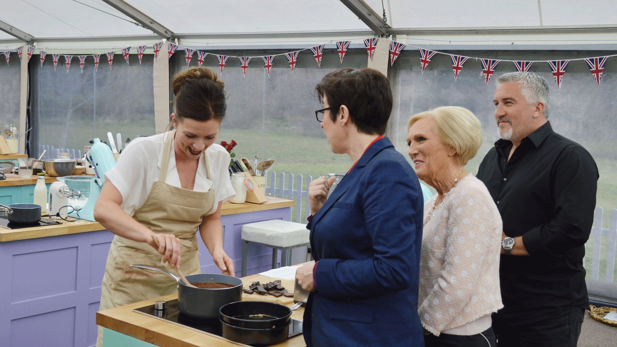 Candice, Sue Perkins, Mary Berry and Paul Hollywood
