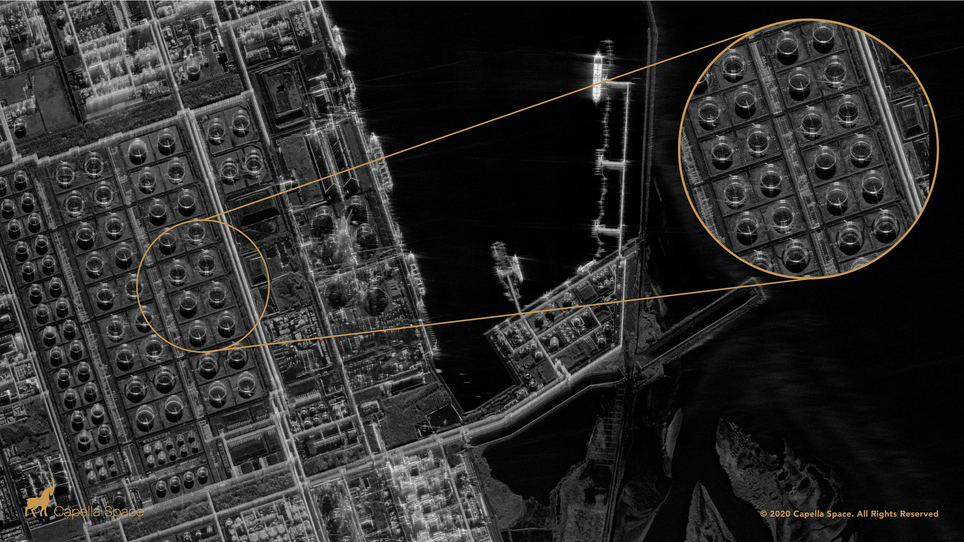 Mailiao Oil Refinery, Taiwan: Once again, experts can use such imagery to calculate oil storage