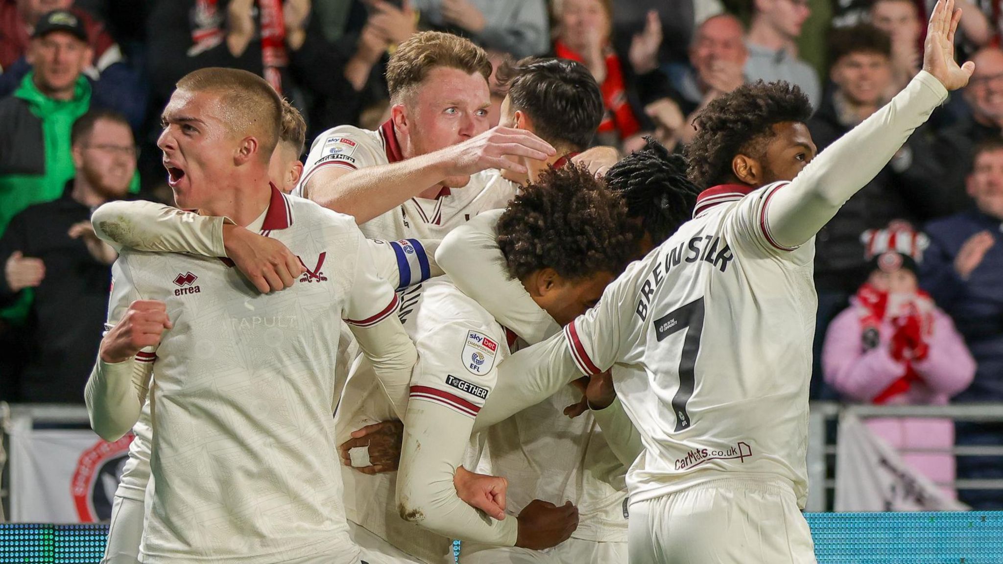 Sheffield United players celebrate