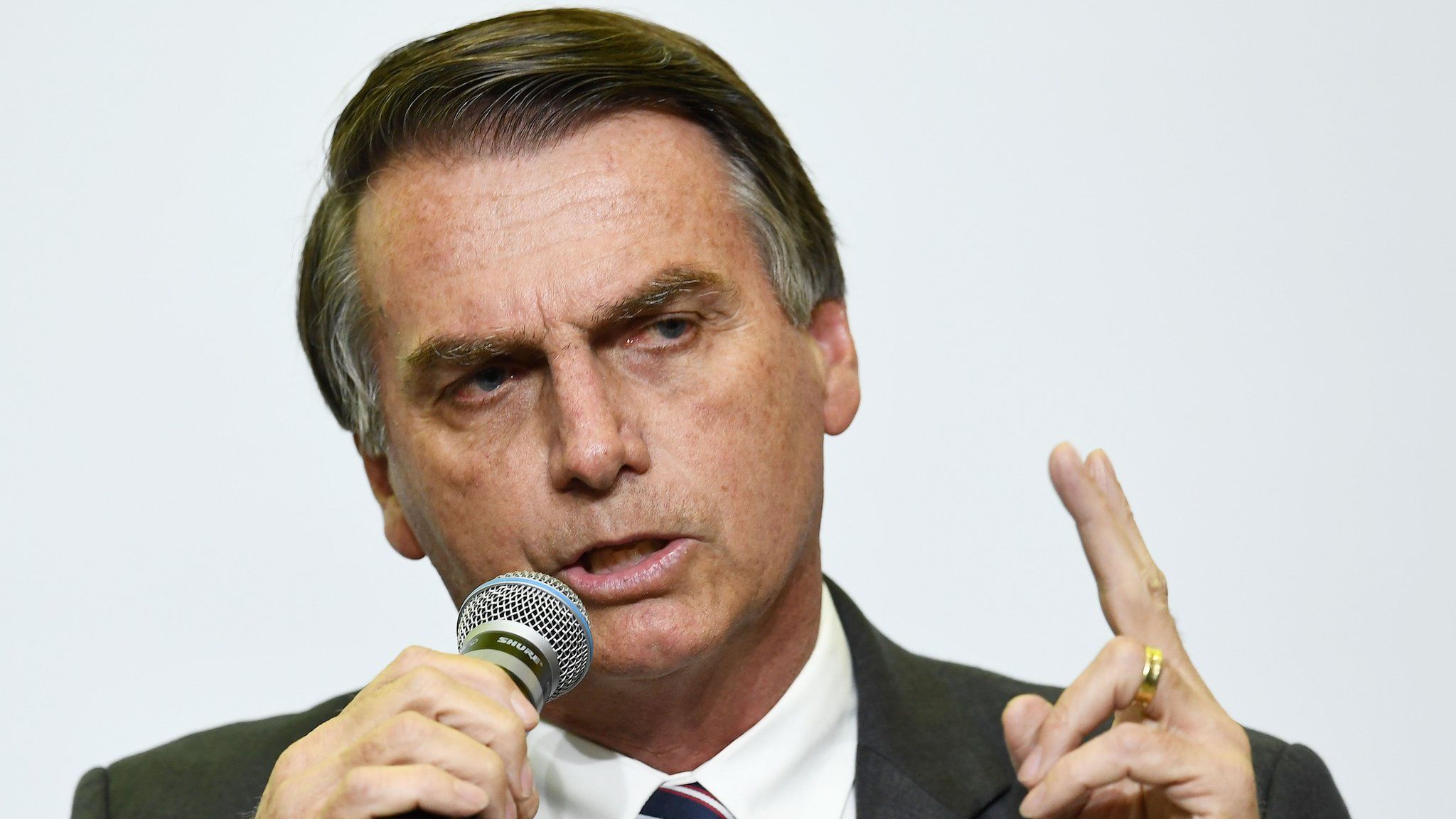 Far-right Brazilian presidential candidate Jair Bolsonaro