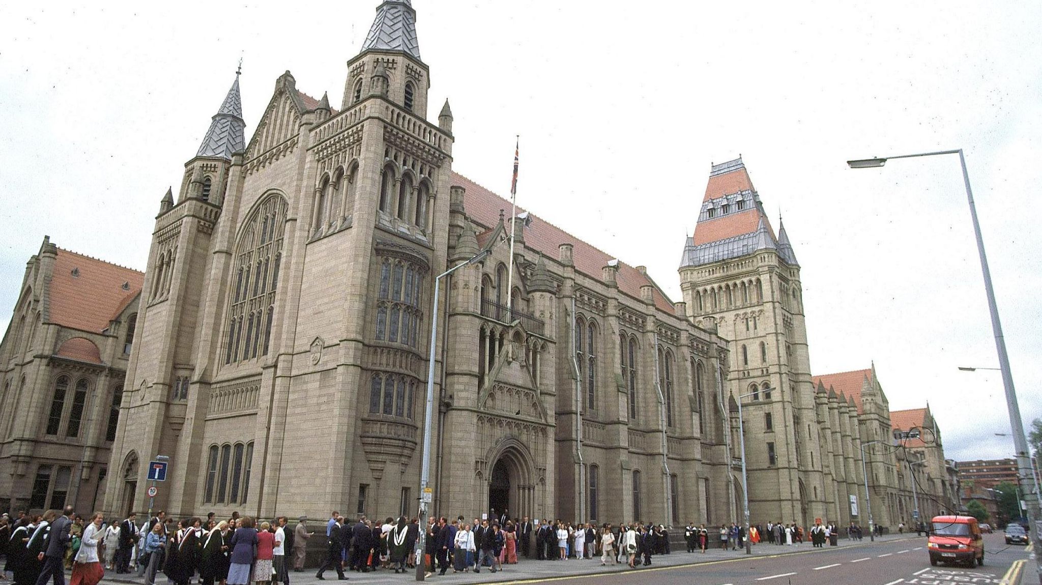 Exterior of one of the halls at the University of Manchester