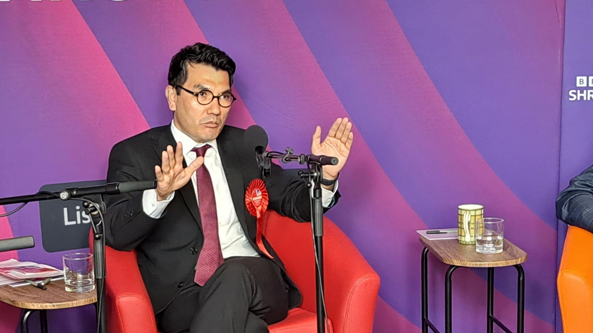 Labour candidate Roh Yakobi sat in studio