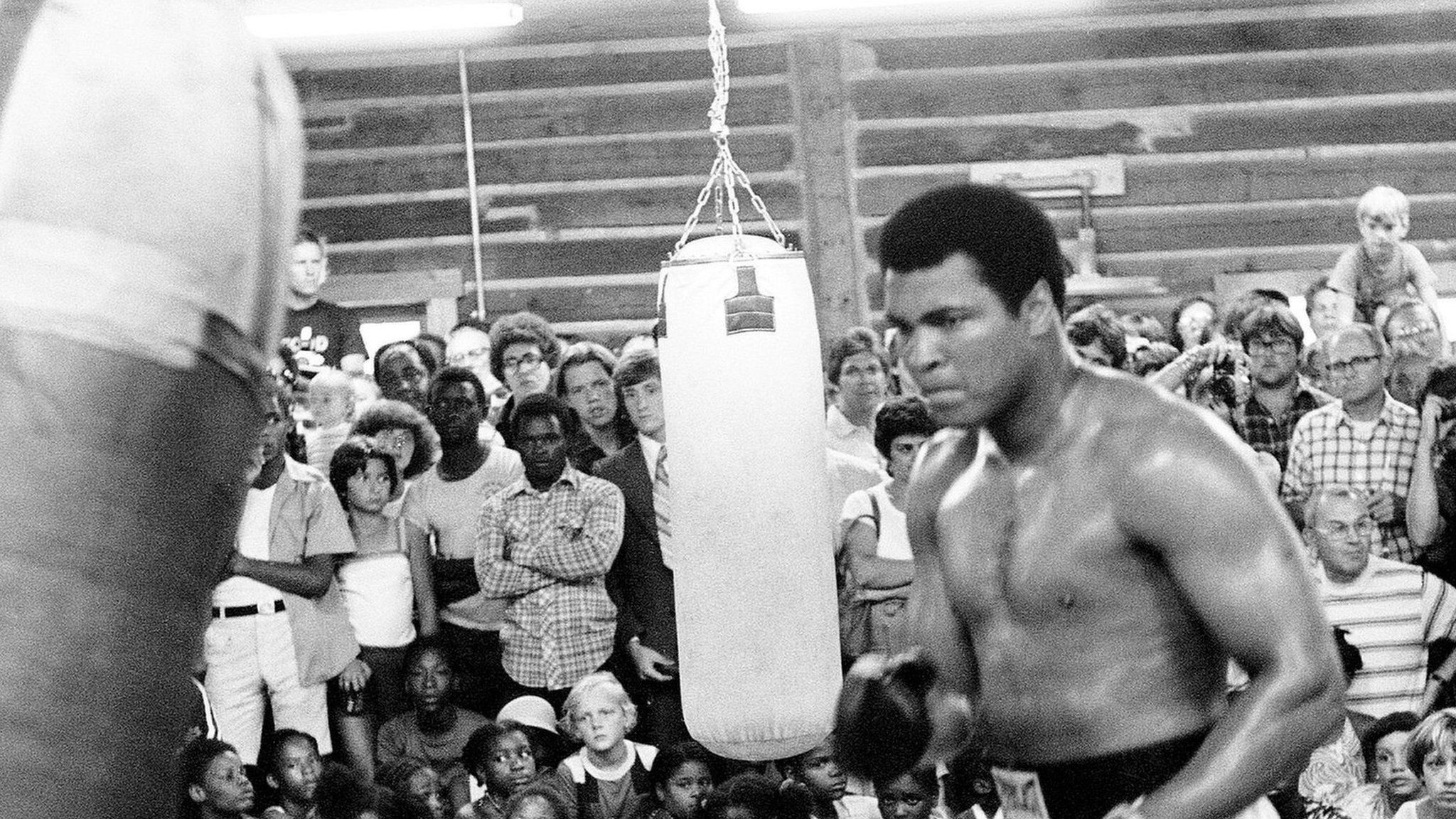 Muhammad Ali trains for second fight with Leon Spinks in New Orleans, Louisiana,August 25, 1978