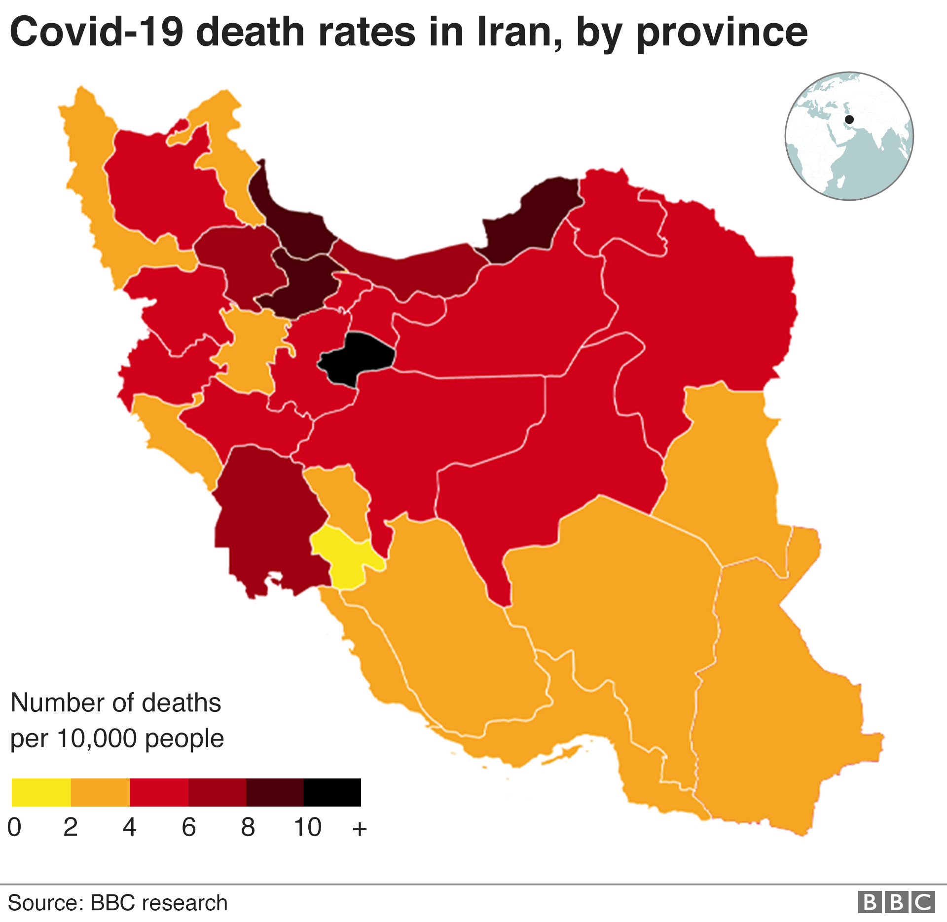 death rates by province
