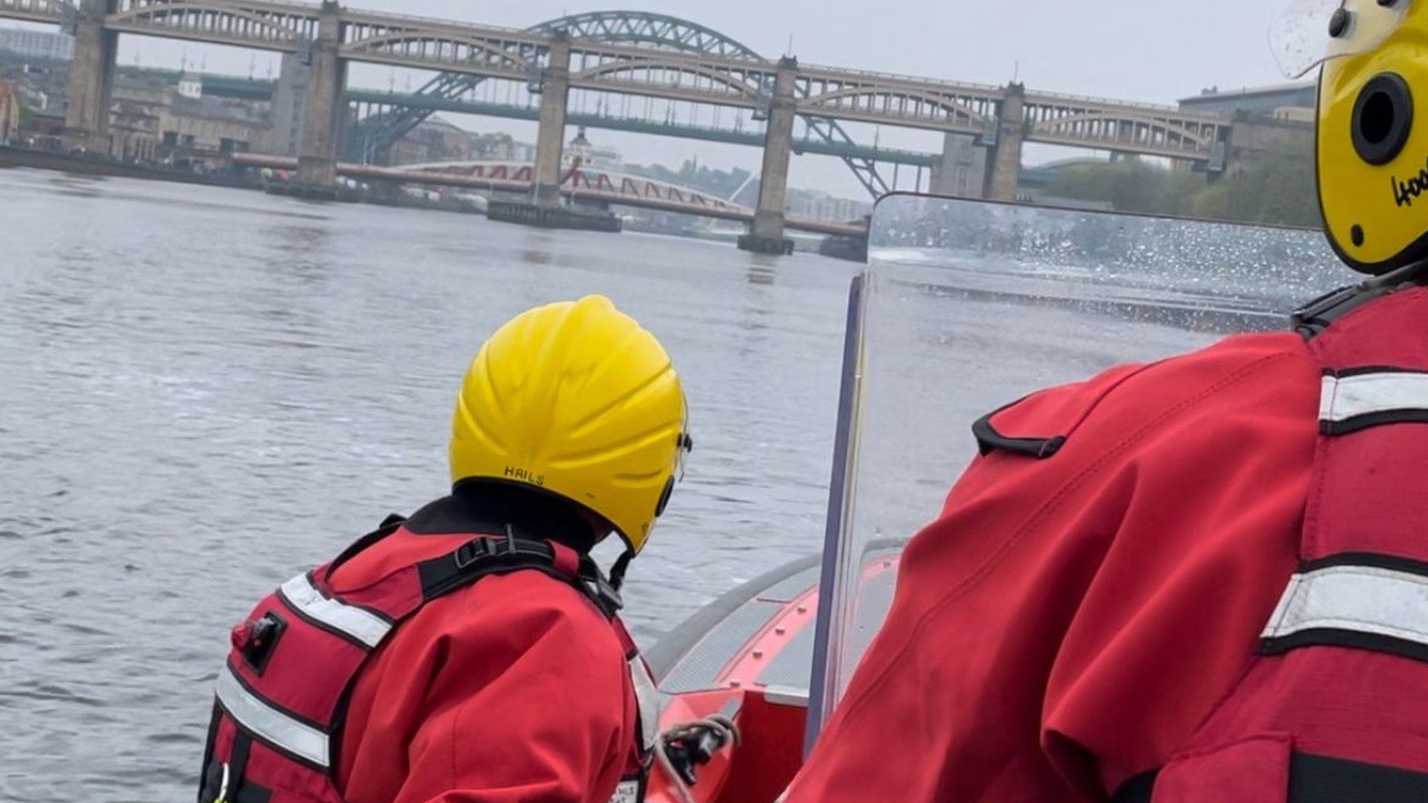 TWFRS Fire boat on the River Tyne