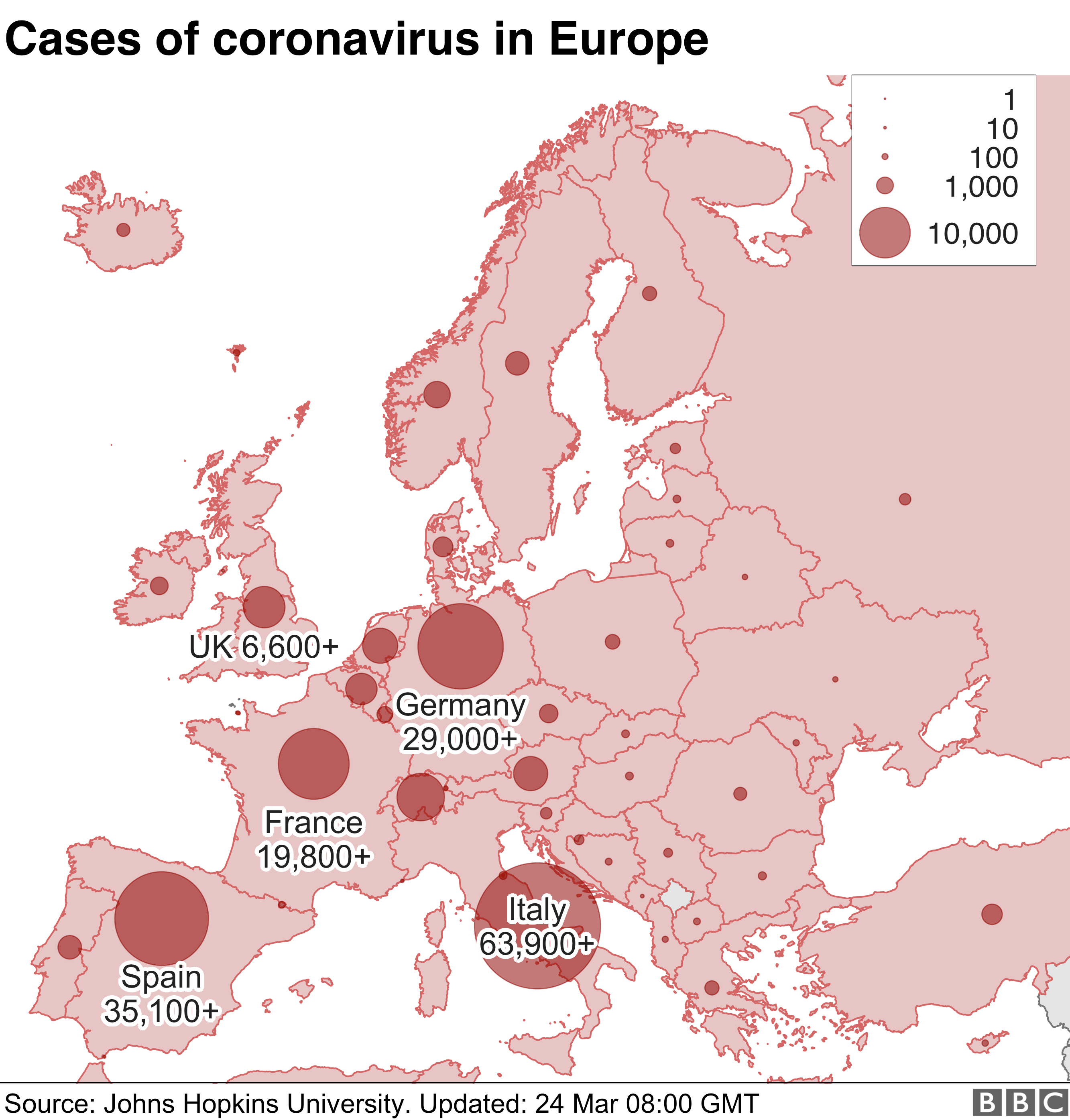Spread in Europe