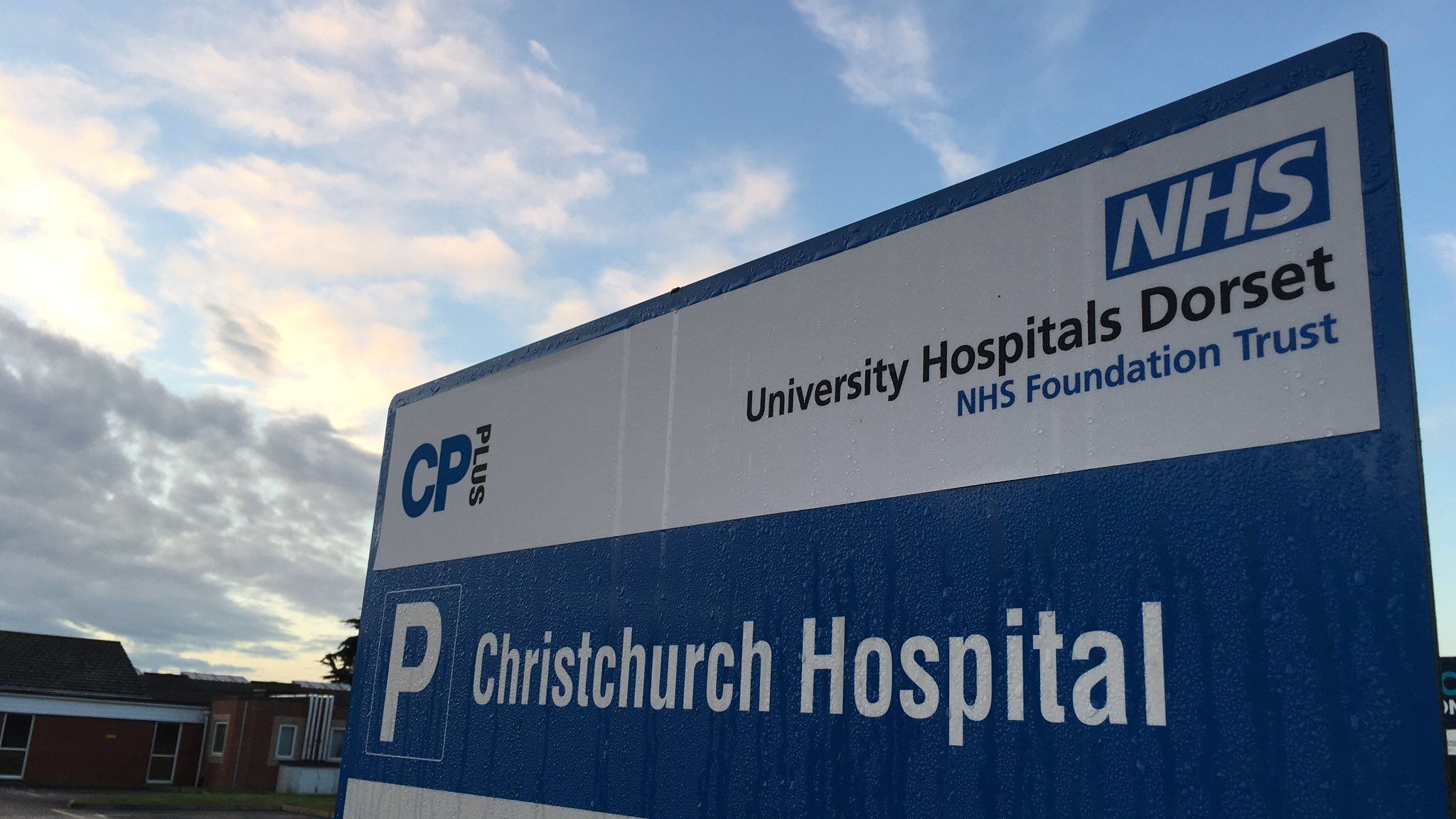 University Hospitals Dorset sign