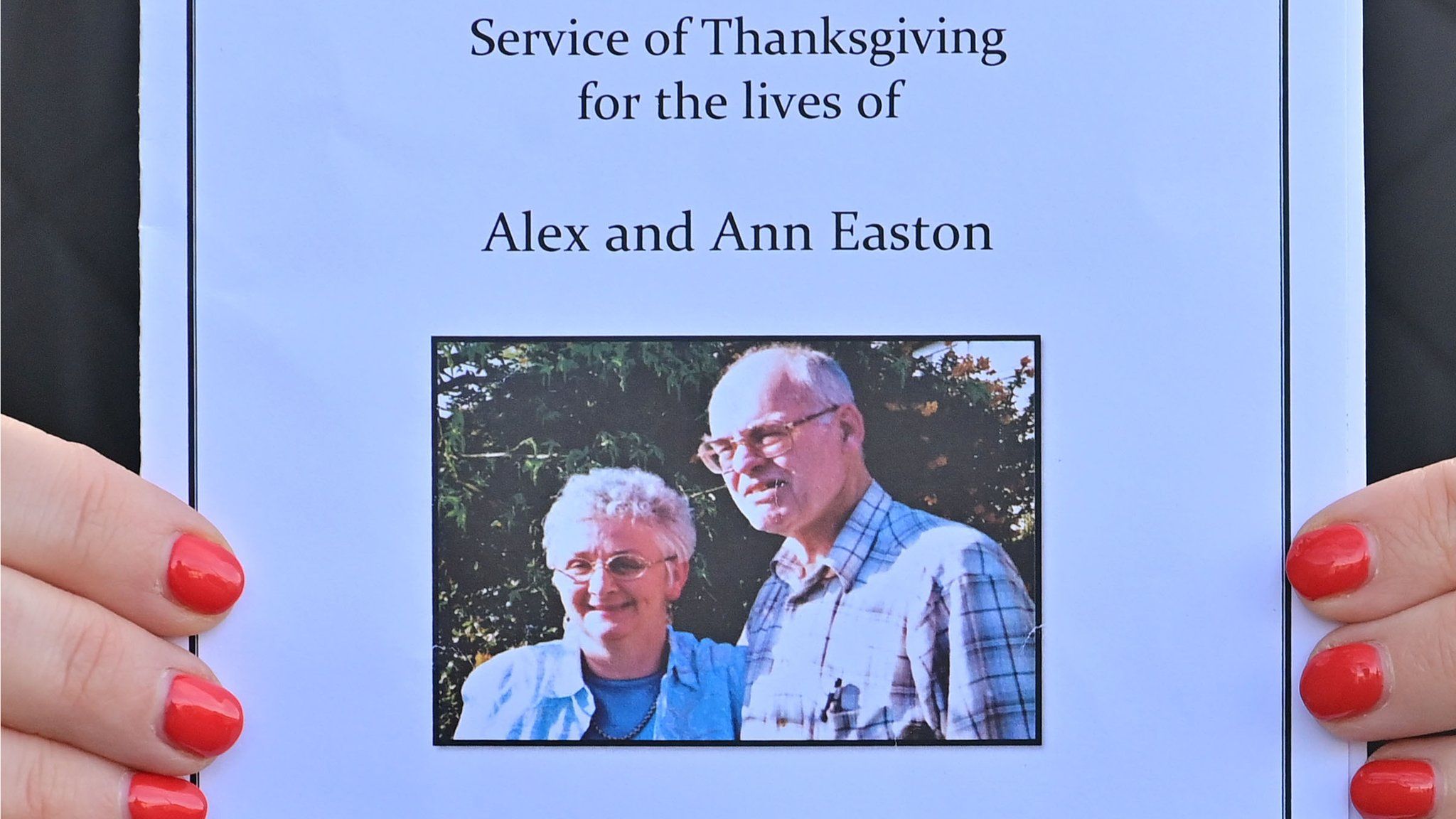Funeral of Alec and Ann Easton