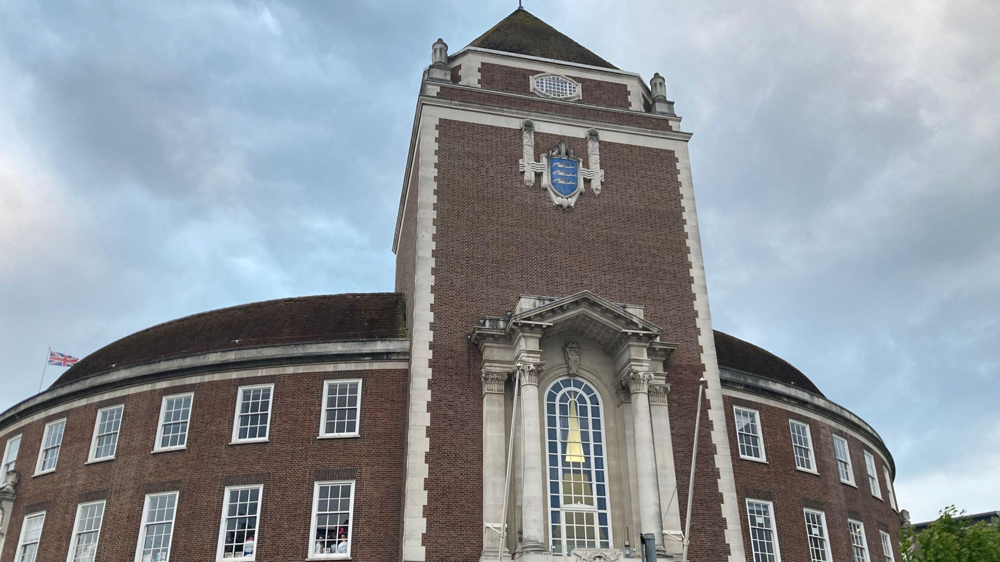 Outside Guildhall, the headquarters of Kingston Upon Borough Council, Kingston upon Thames