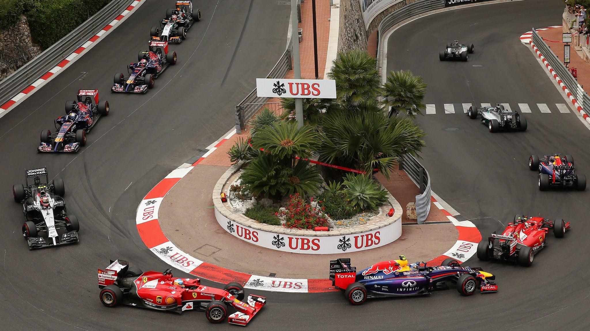 F1 cars in Monaco