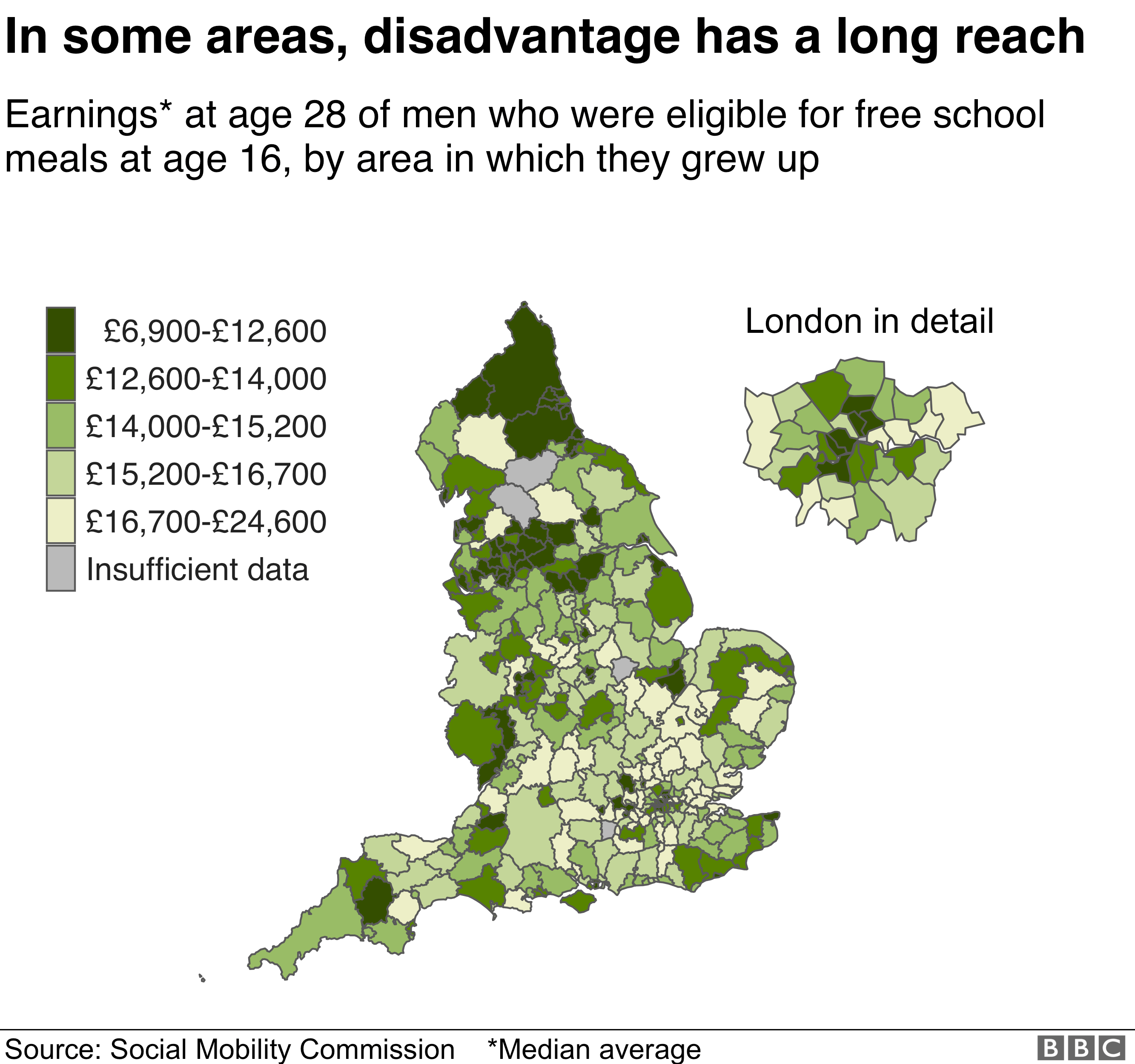 Social Mobility Commission earnings map