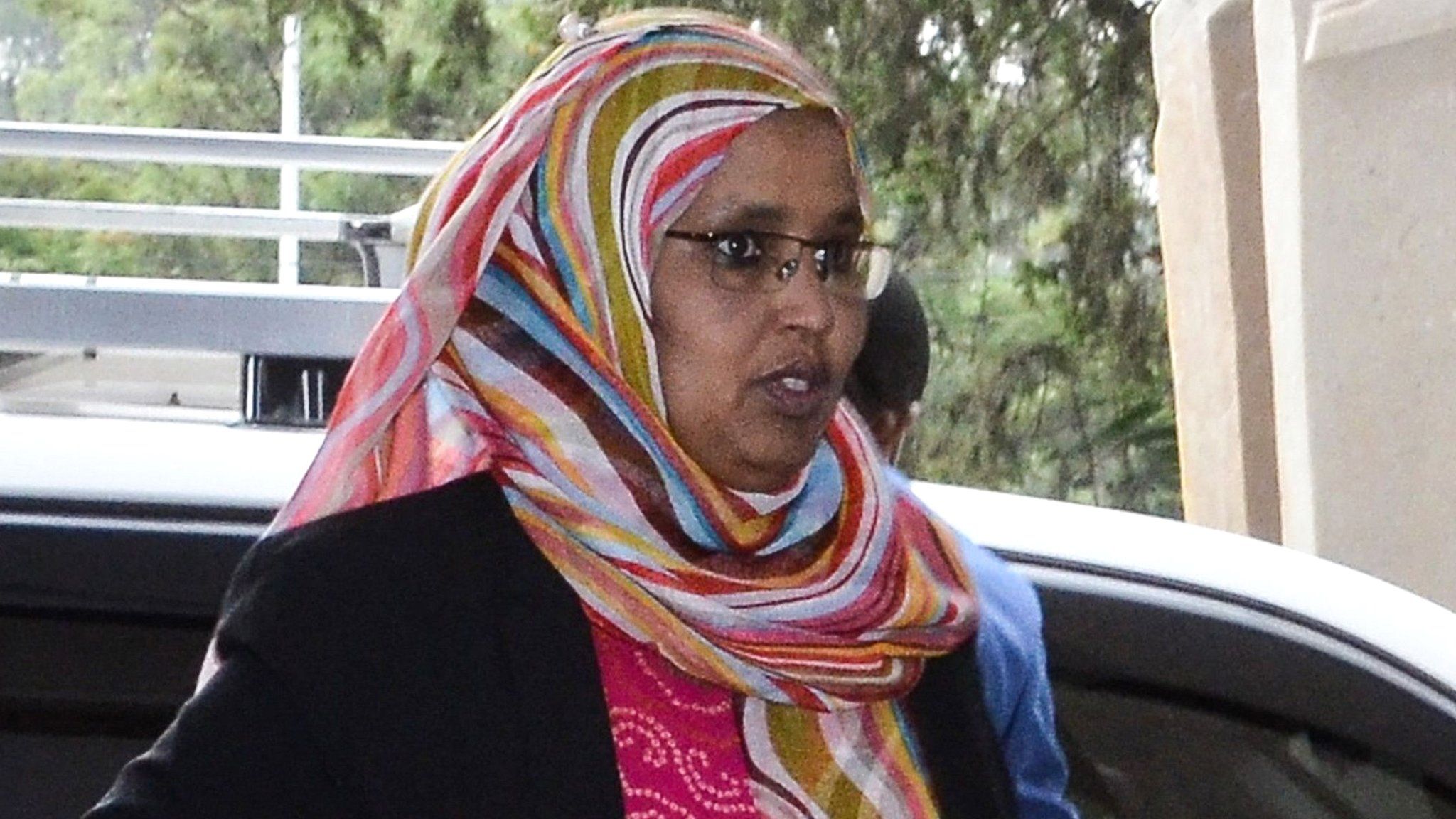 Aisha Mohammed, Ethiopia's new defence minister, arrives in Addis Ababa on 16 October 2018