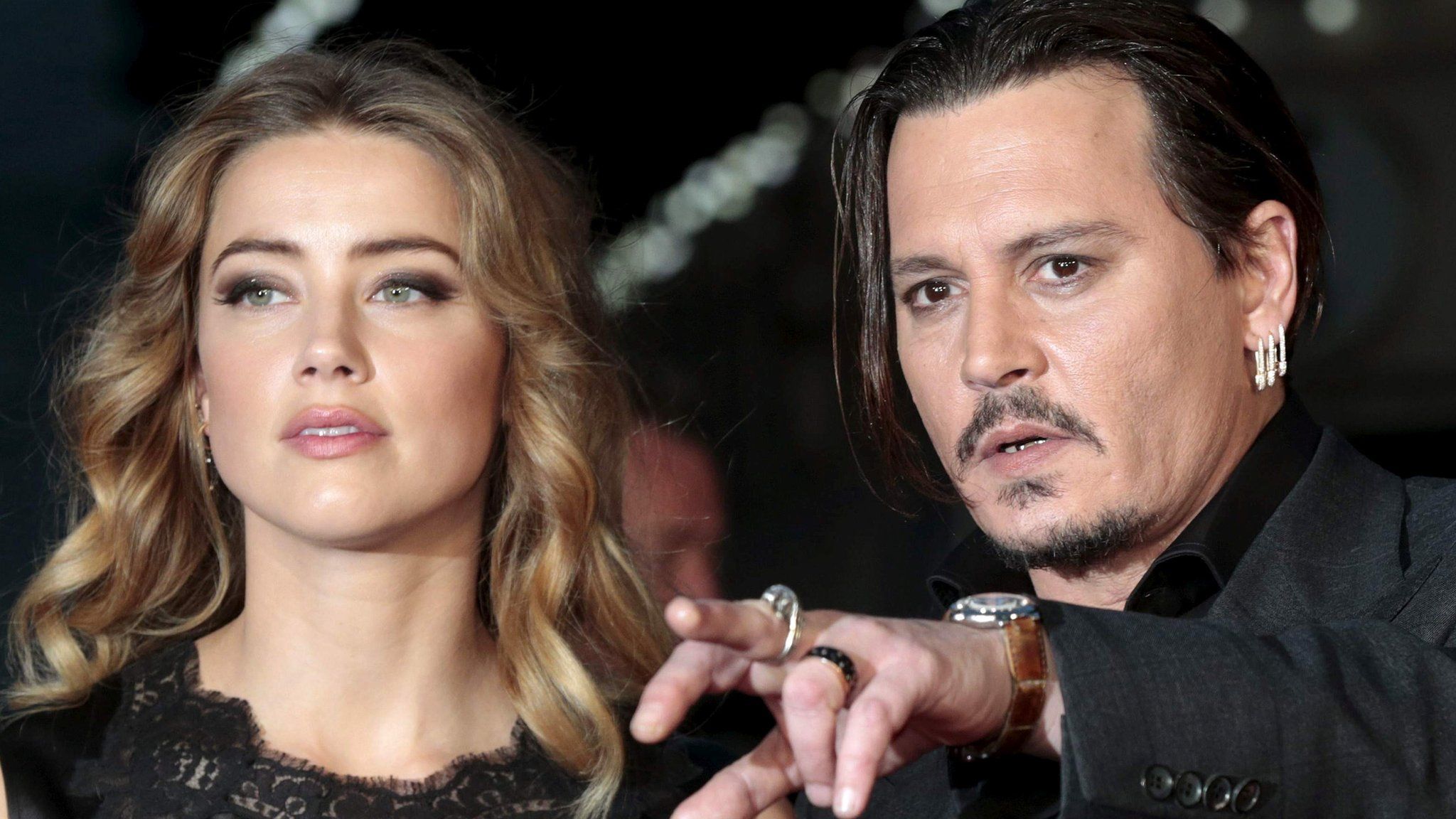 Johnny Depp and Amber Heard arrive for premiere of British film Black Mass in London. 11 October 2015
