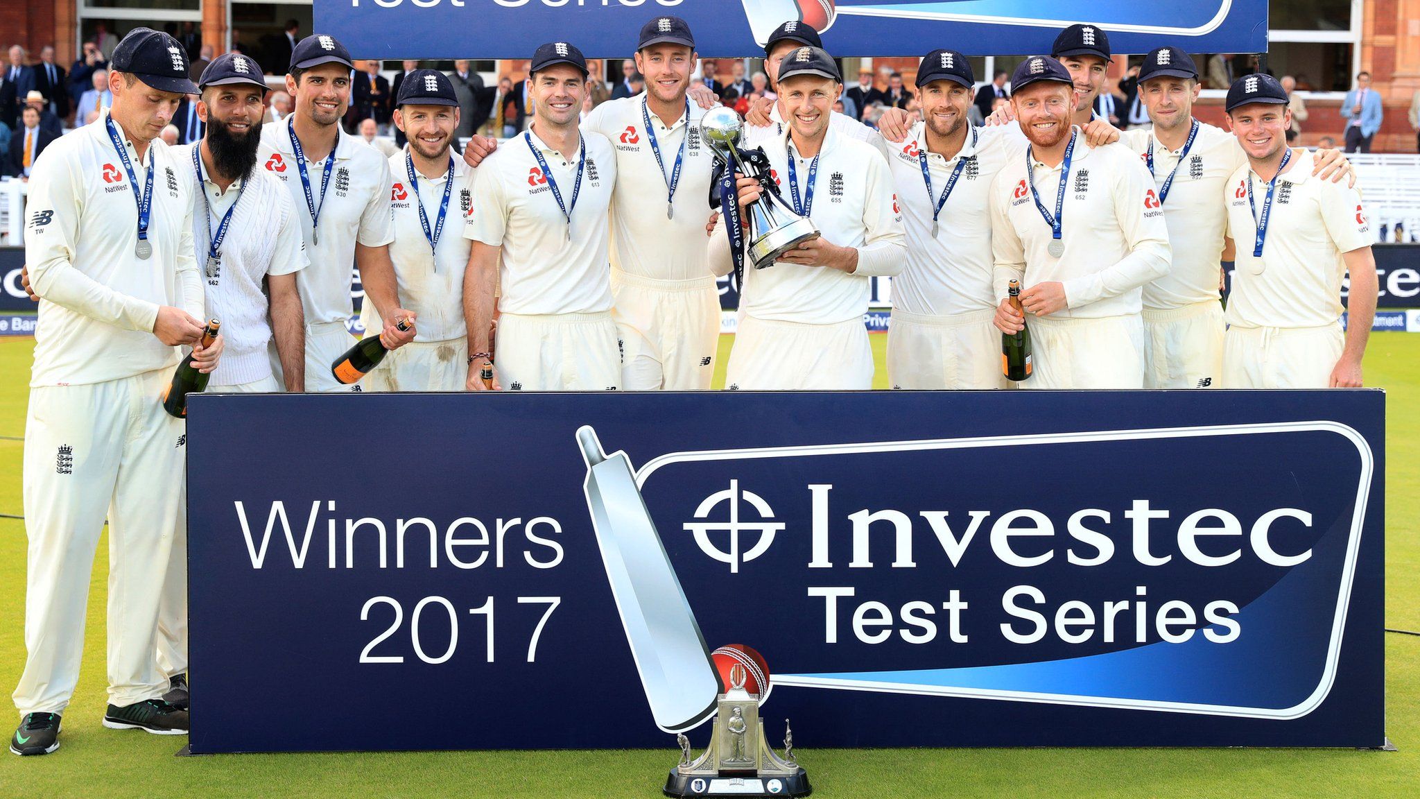 England with the Wisden Trophy