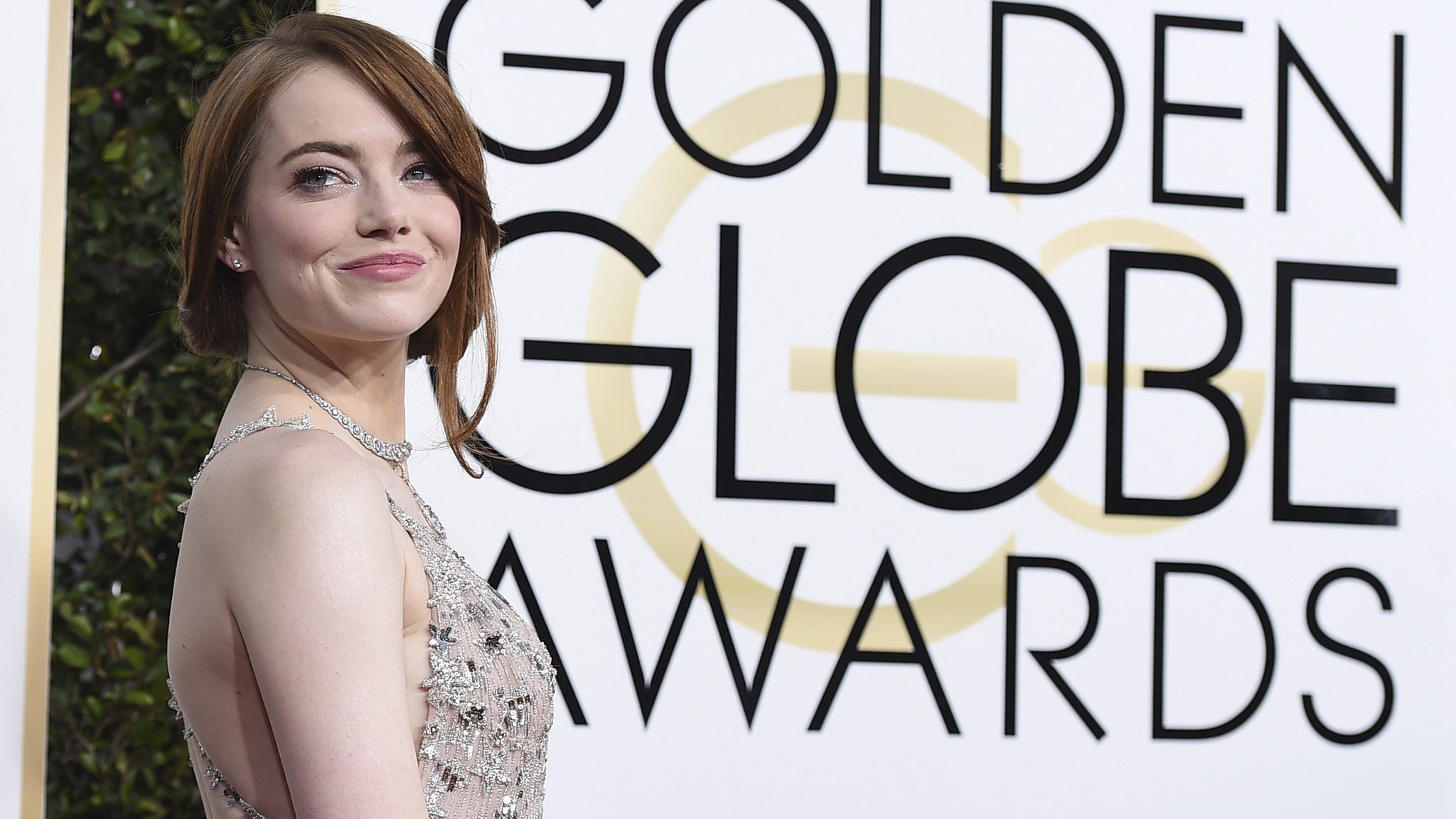 Emma Stone at the Golden Globes
