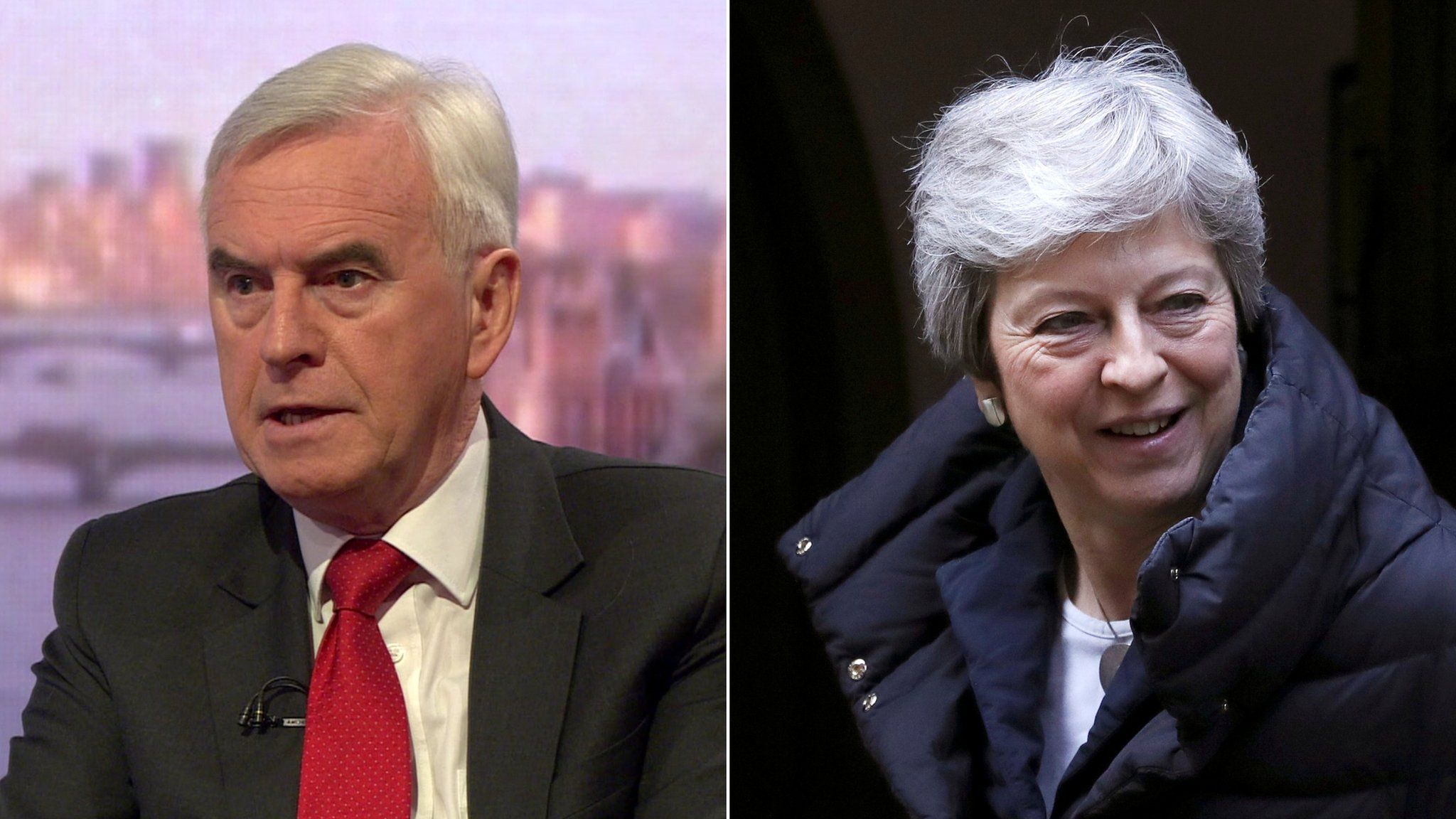 John McDonnell and Theresa May