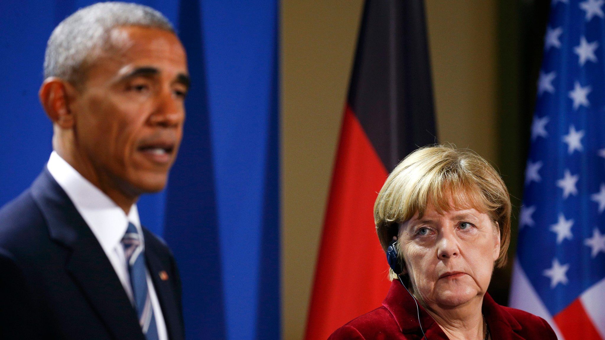 Obama and Merkel in Berlin on 17 November 2016
