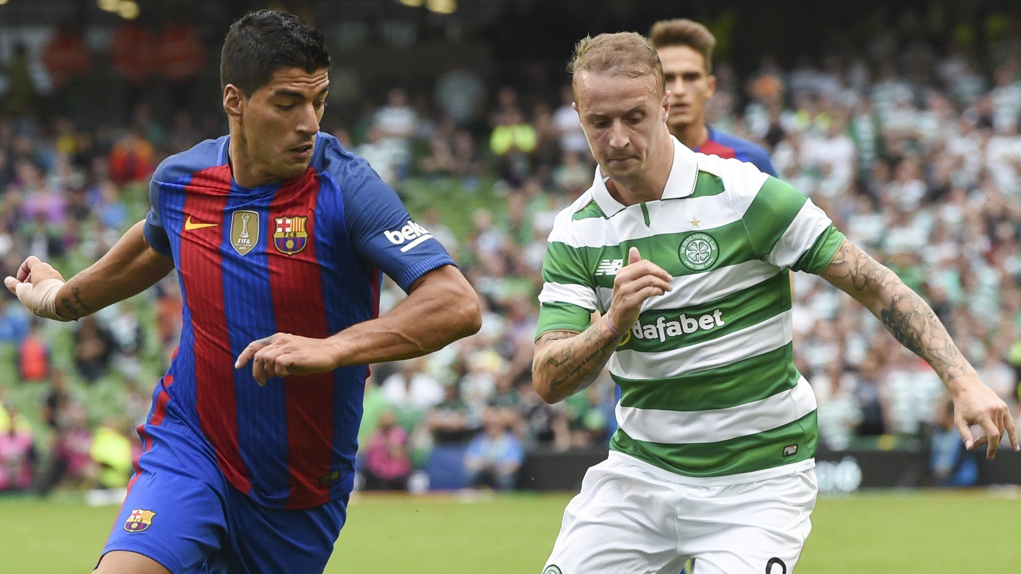Luis Suarez and Leigh Griffiths