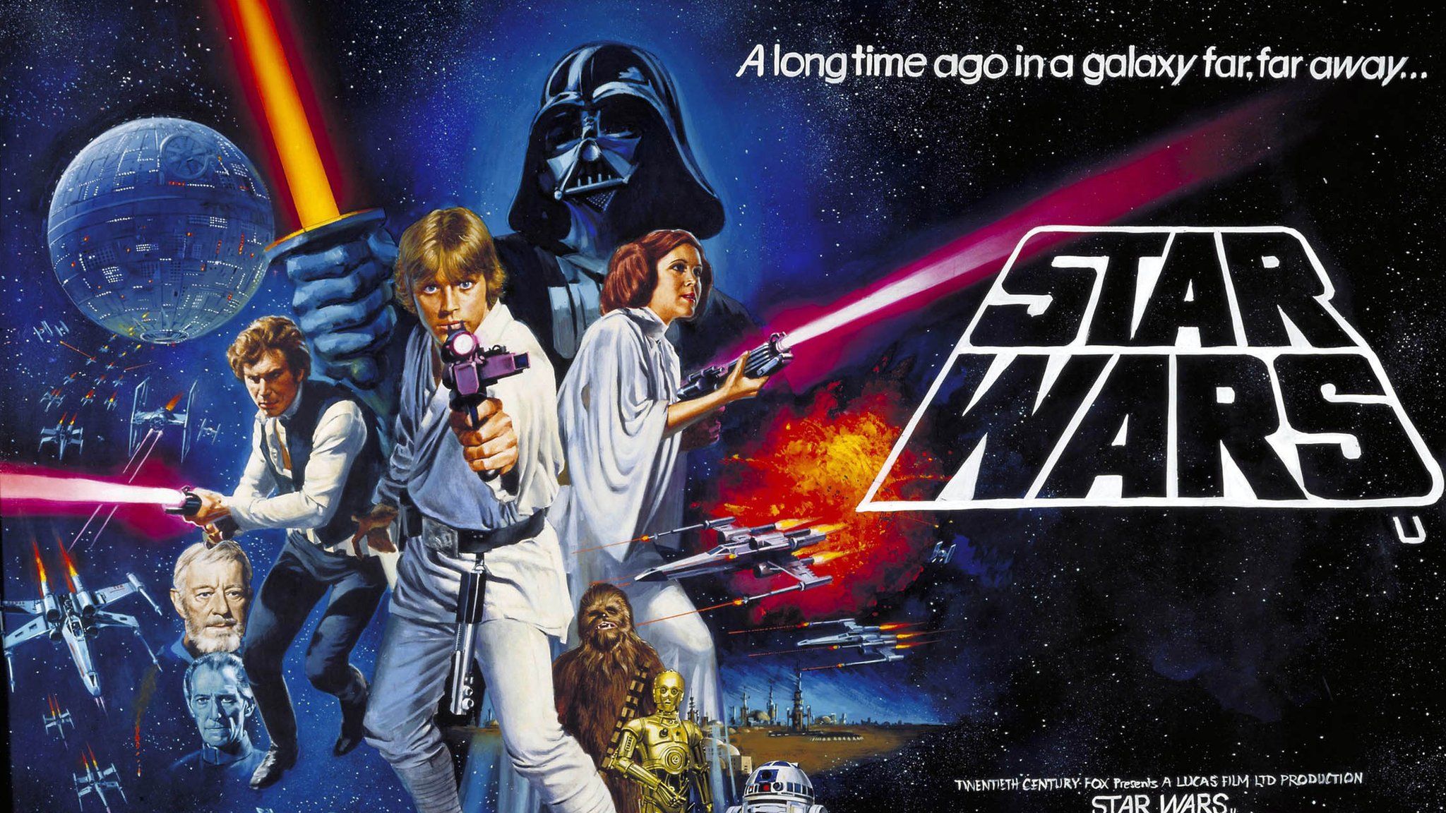 Star Wars (New Hope) film poster 1977