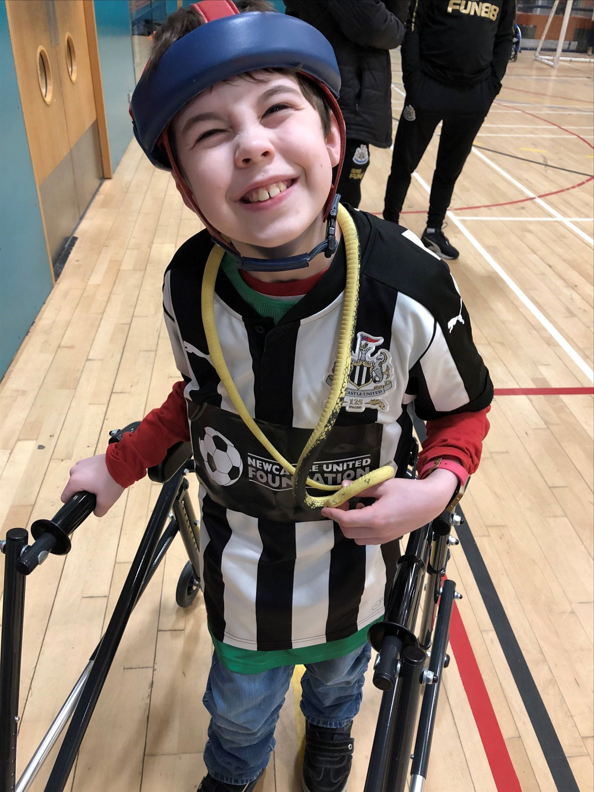 Oliver Voysey playing frame football